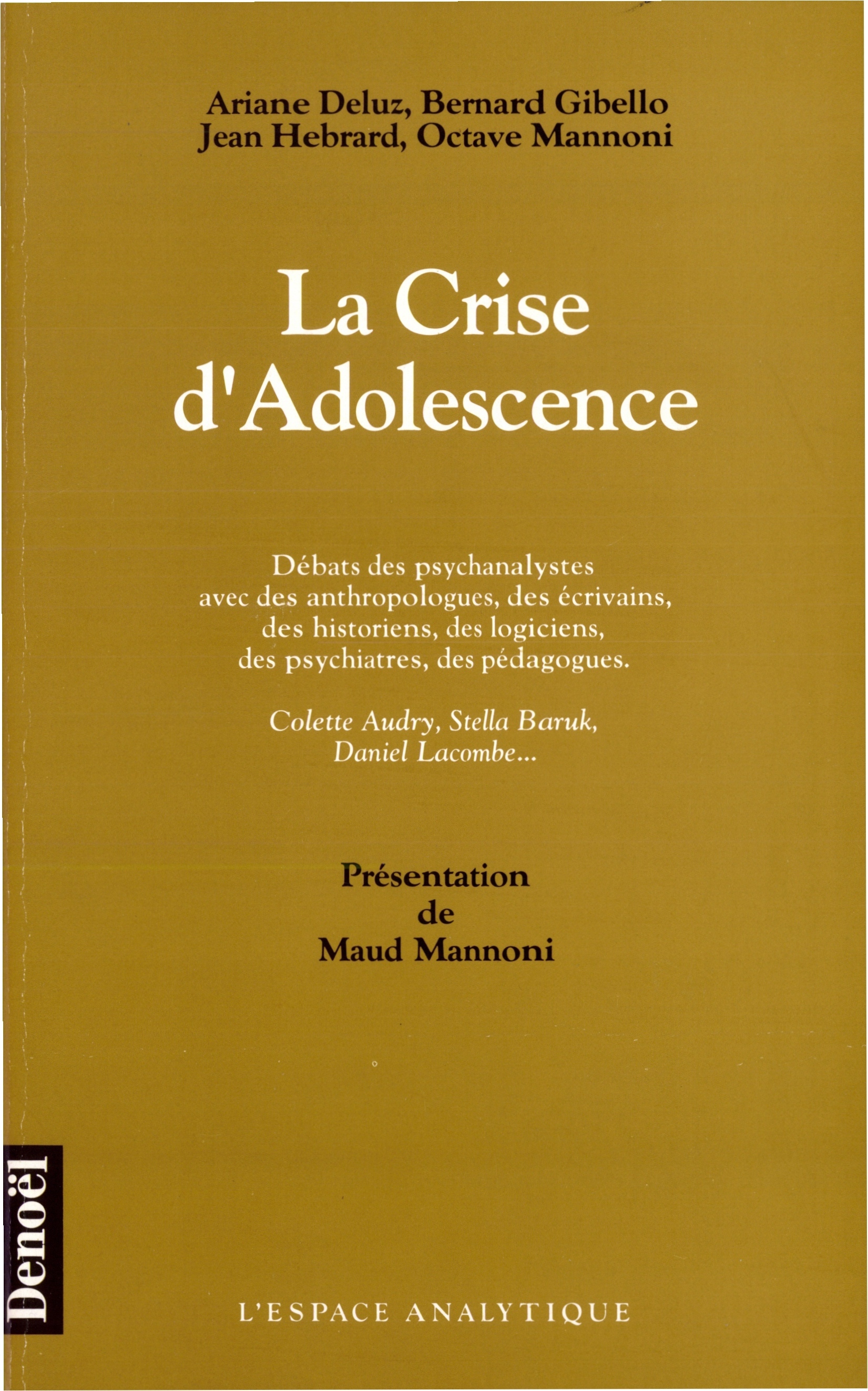 La Crise d'adolescence
