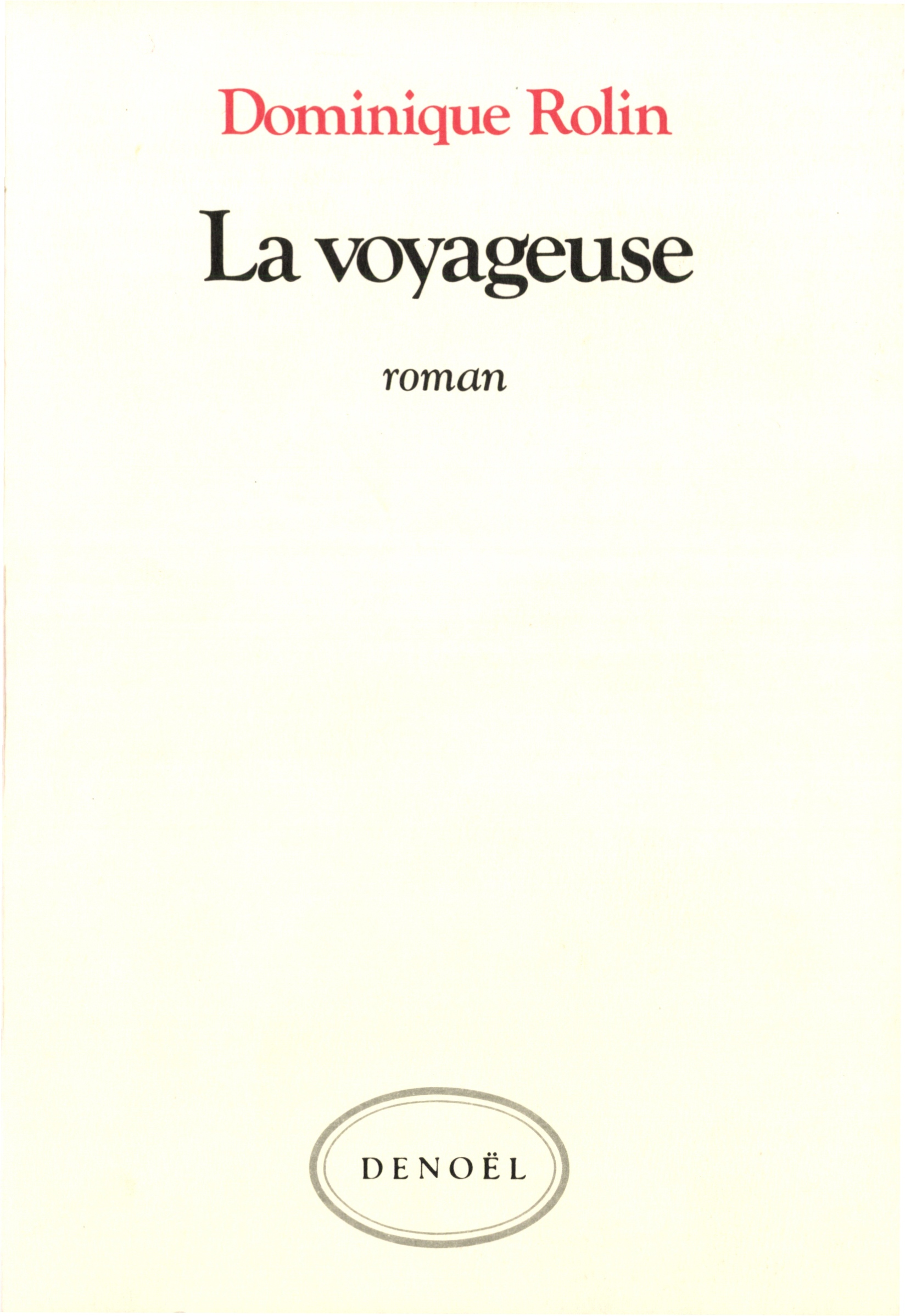 La voyageuse