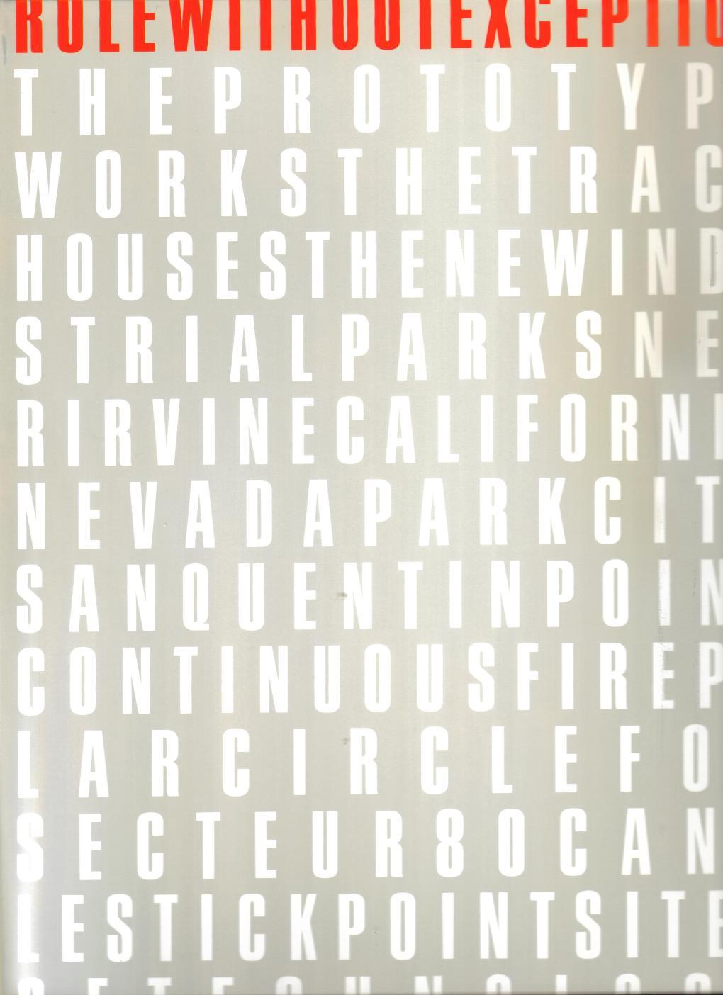 Lewis Baltz Rule Without Exception / Only Exceptions /anglais