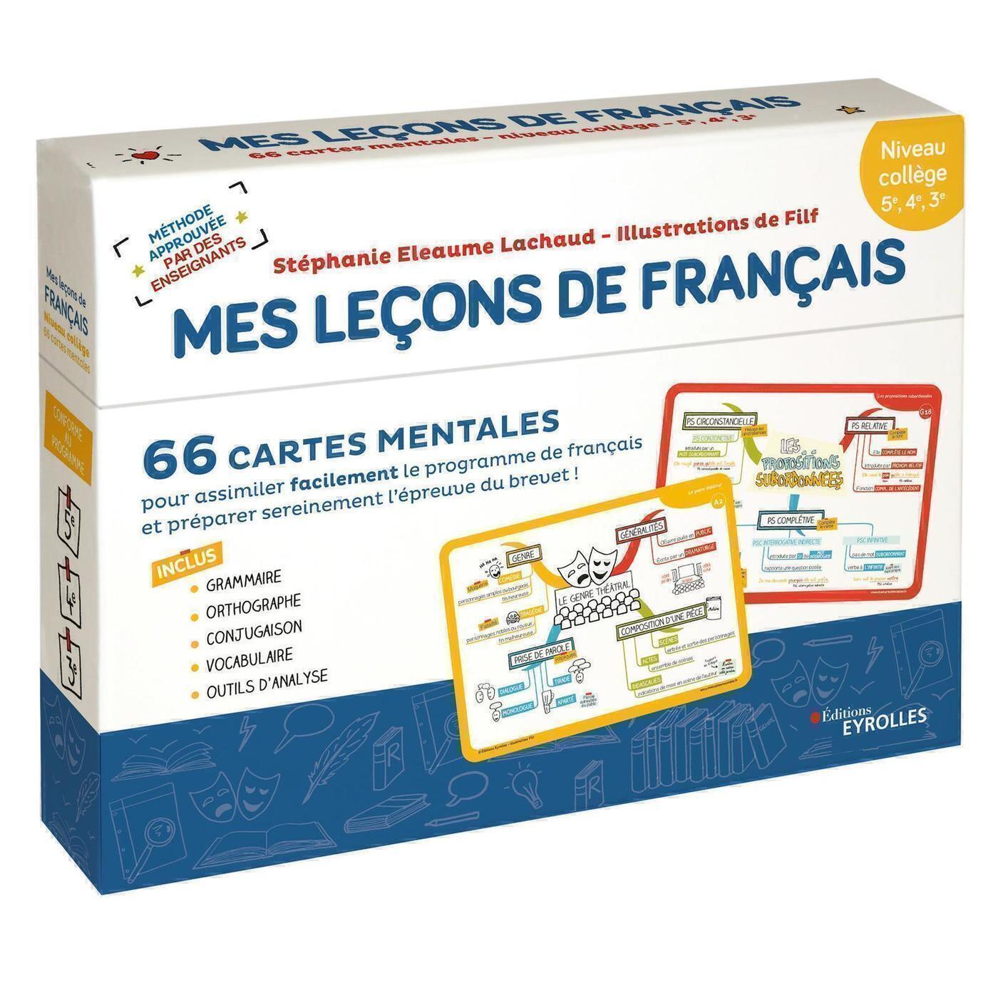 Mes leçons de français - niveau collège