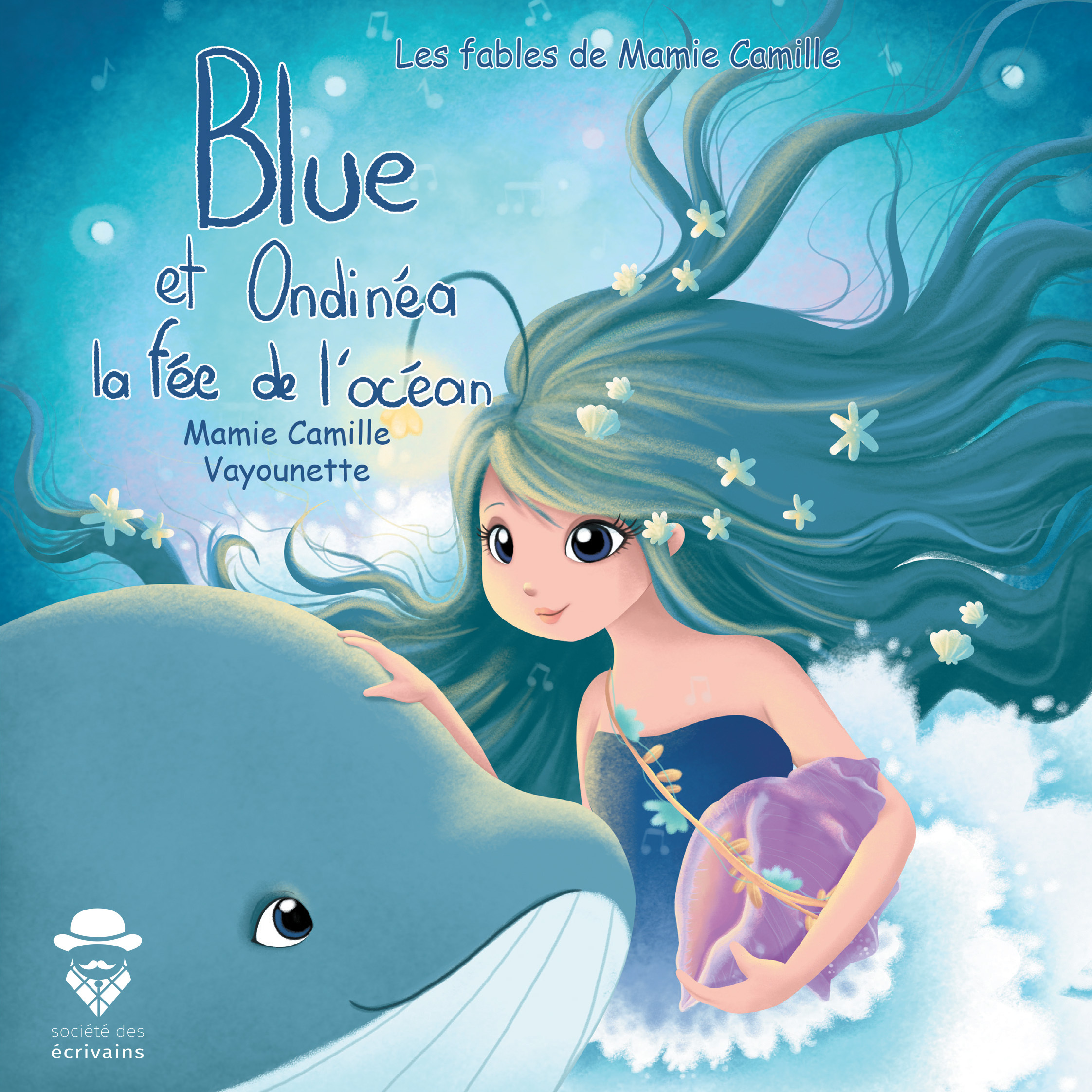 Blue la baleine et Ondinéa la fée de l'océan