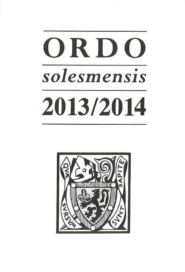 Ordo Solesmensis 2013 / 2014