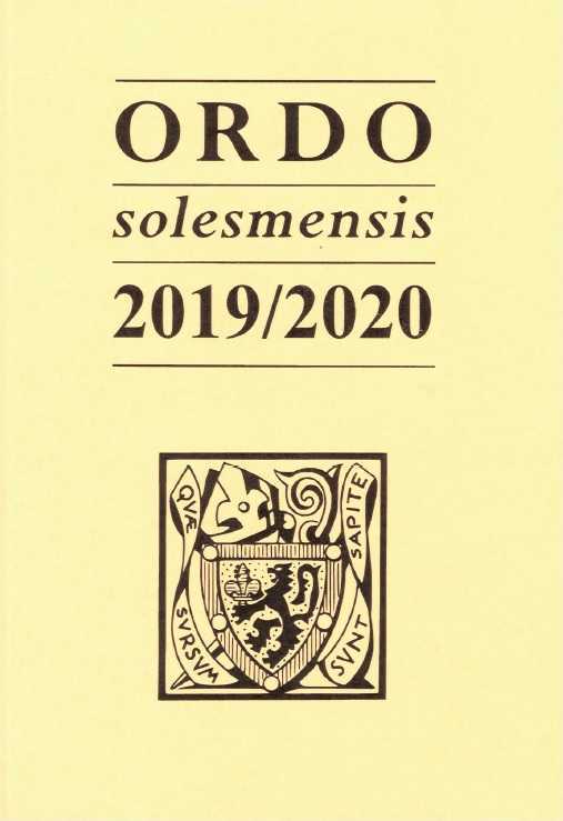 Ordo solesmensis 2019/2020