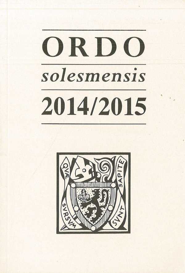 Ordo Solesmensis 2014 / 2015