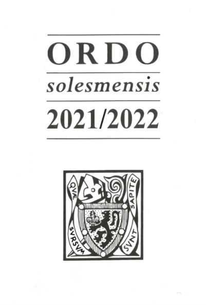 Ordo Solesmensis 2021/2022