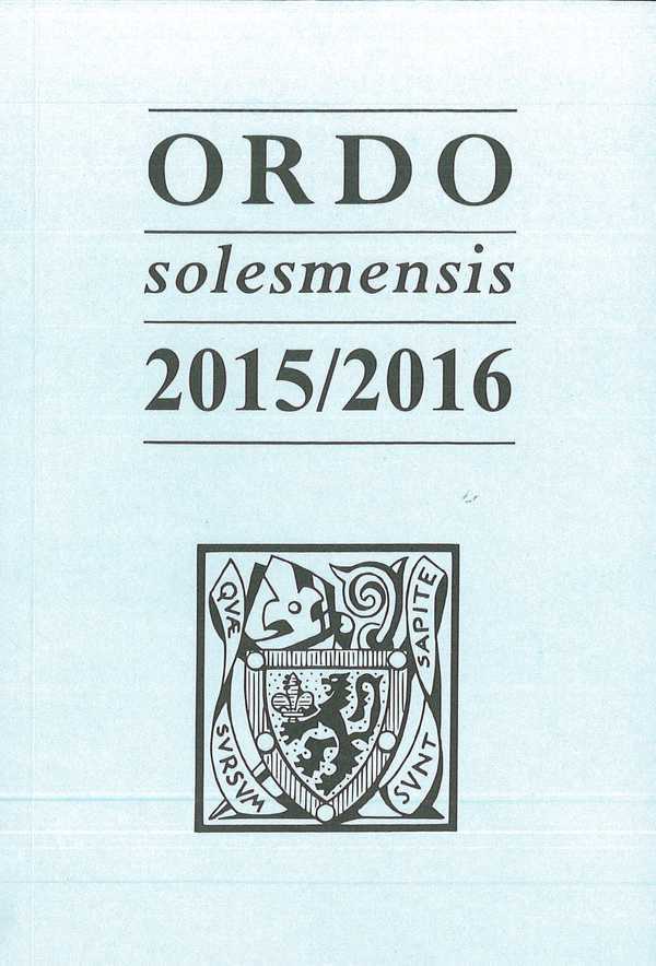 Ordo Solesmensis 2015 / 2016