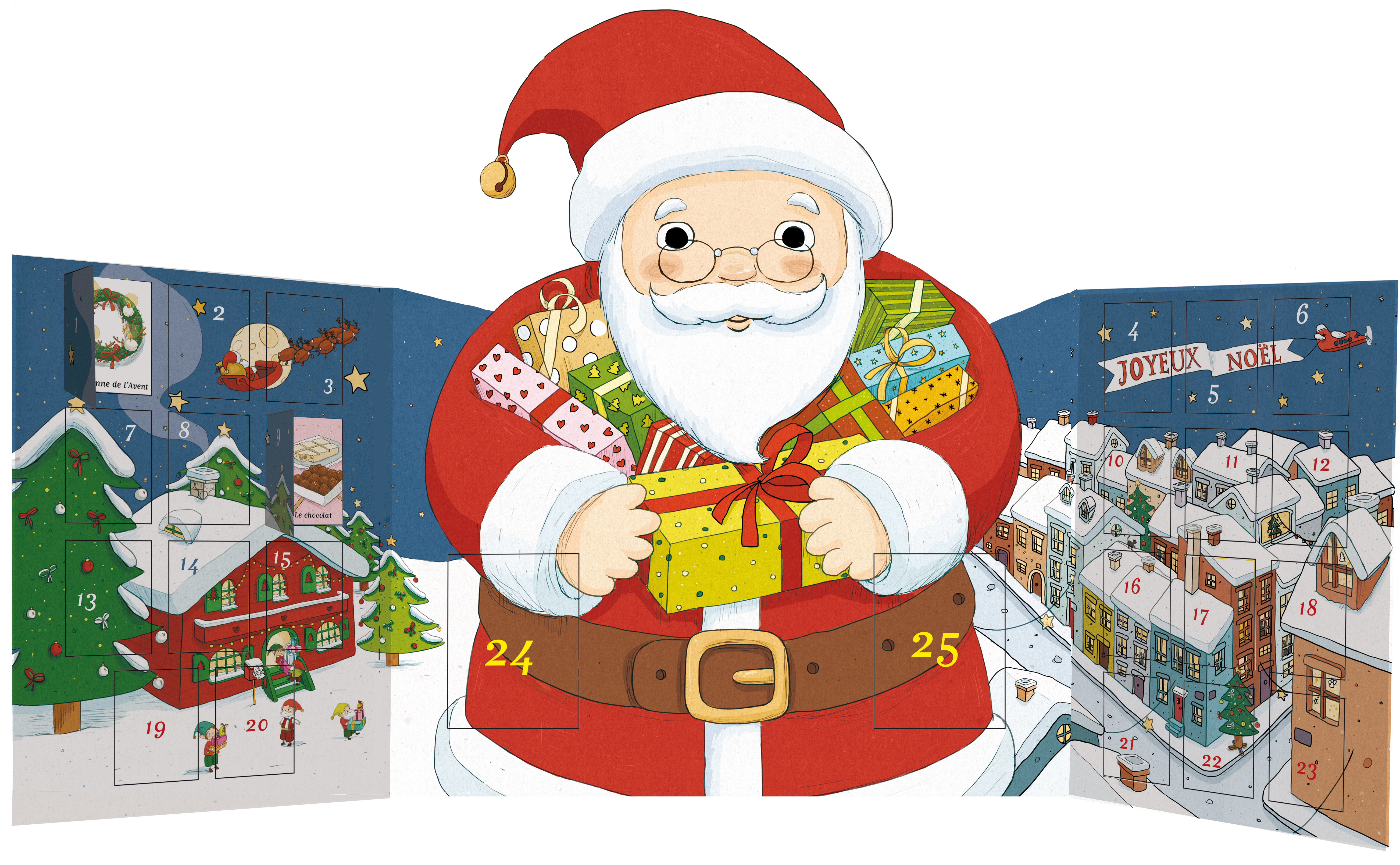 CALENDRIER DE L'AVENT DU PERE NOEL