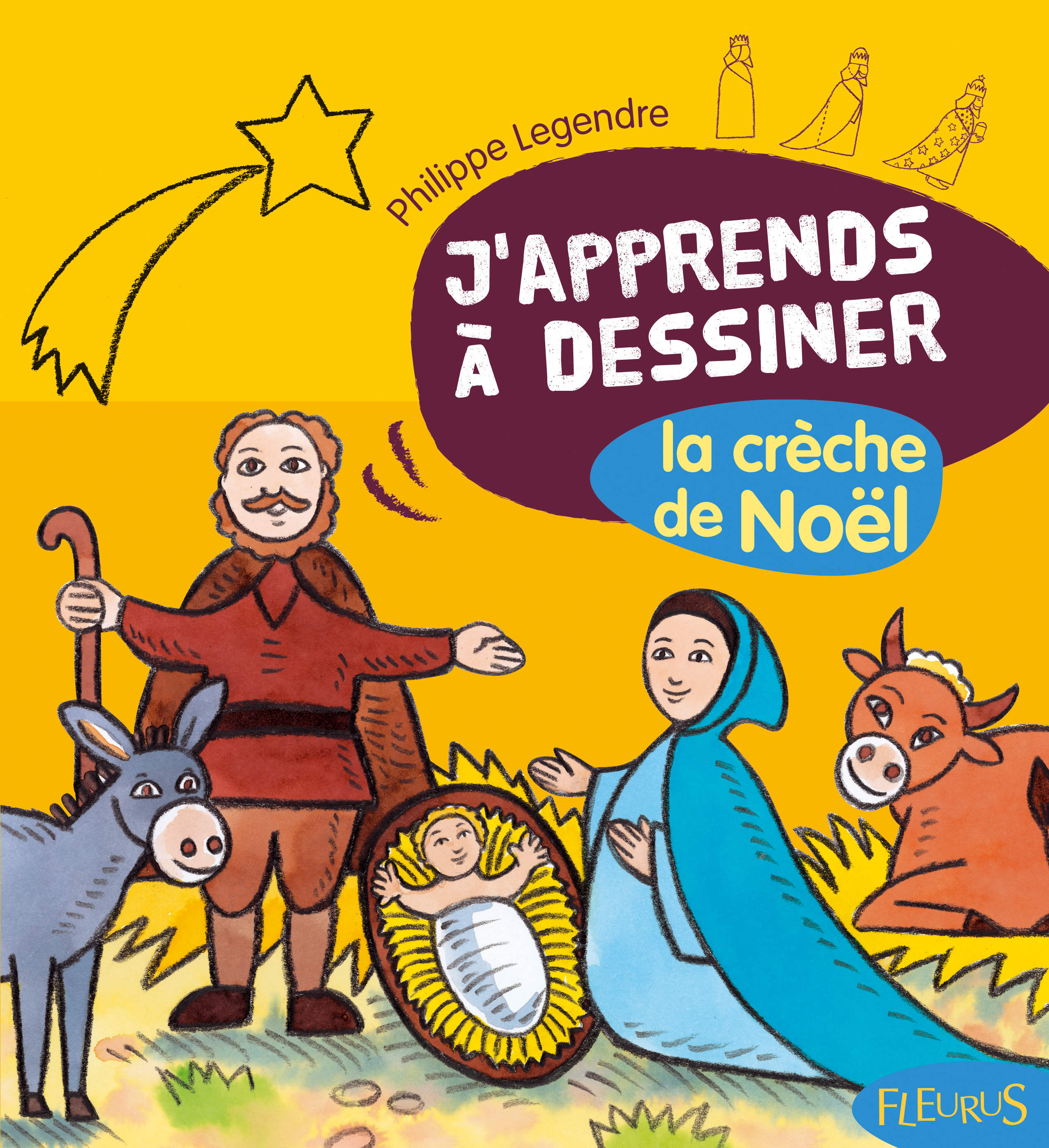 DESSINER LA CRECHE DE NOEL