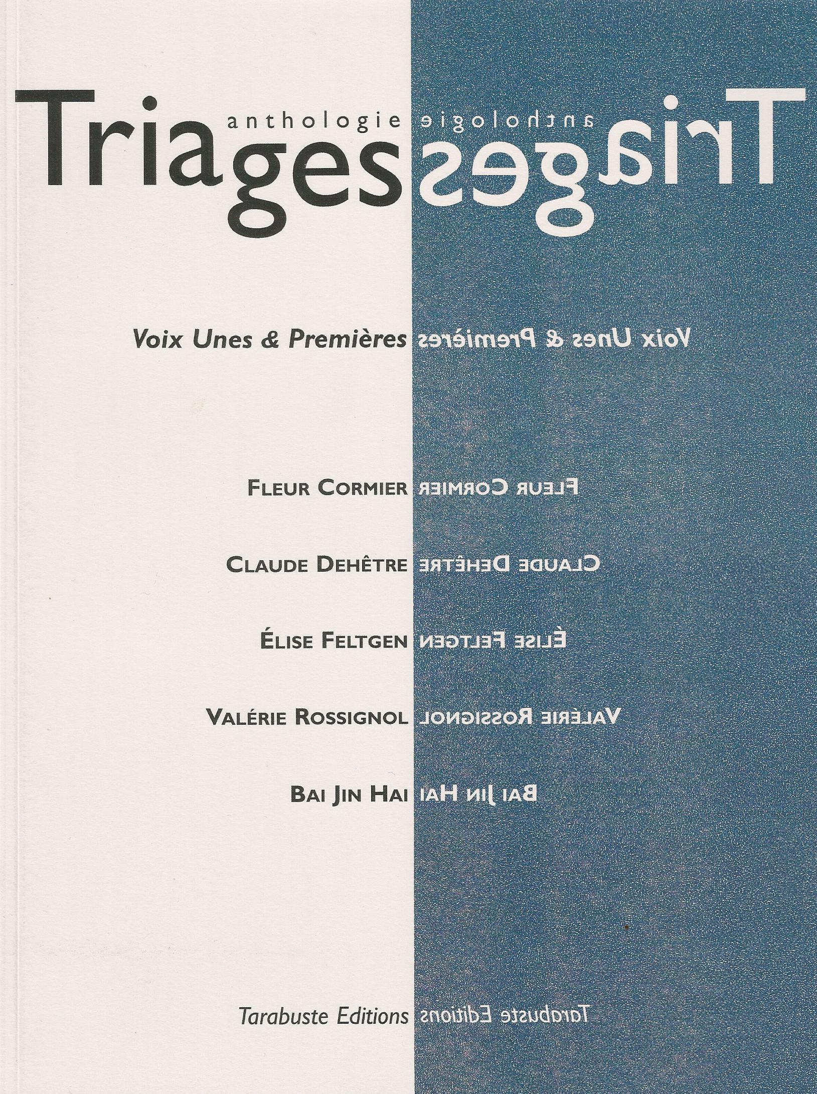TRIAGES Anthologie Vol. I (2018)