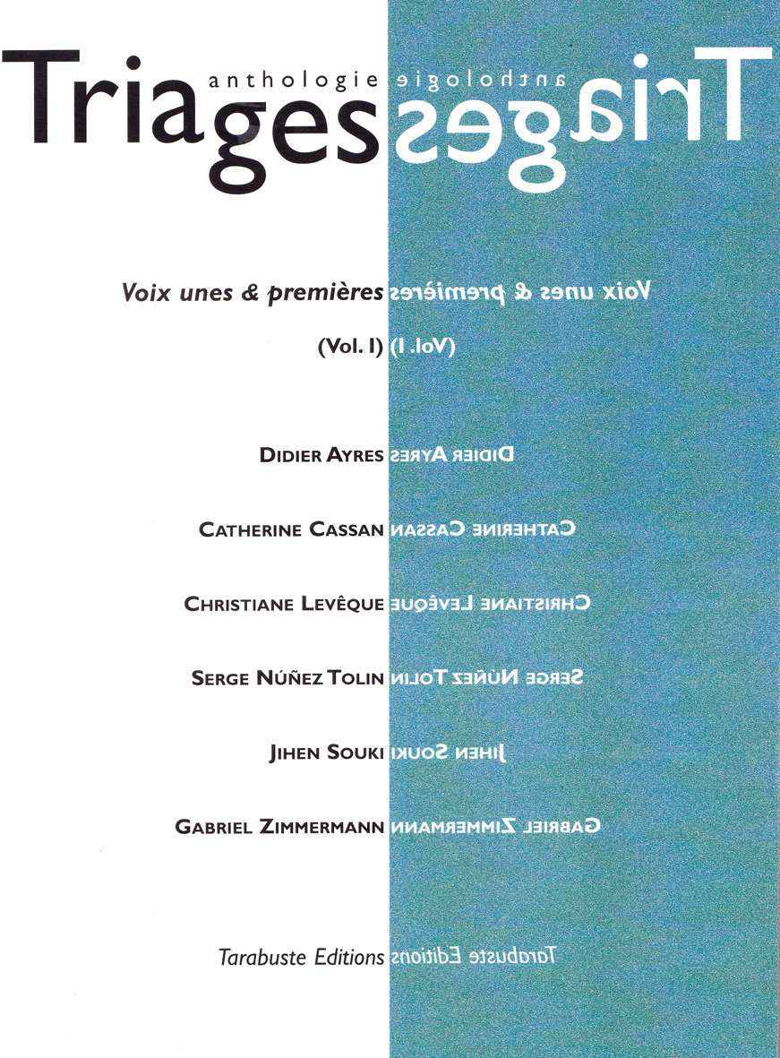 TRIAGES Anthologie Vol. I (2017)