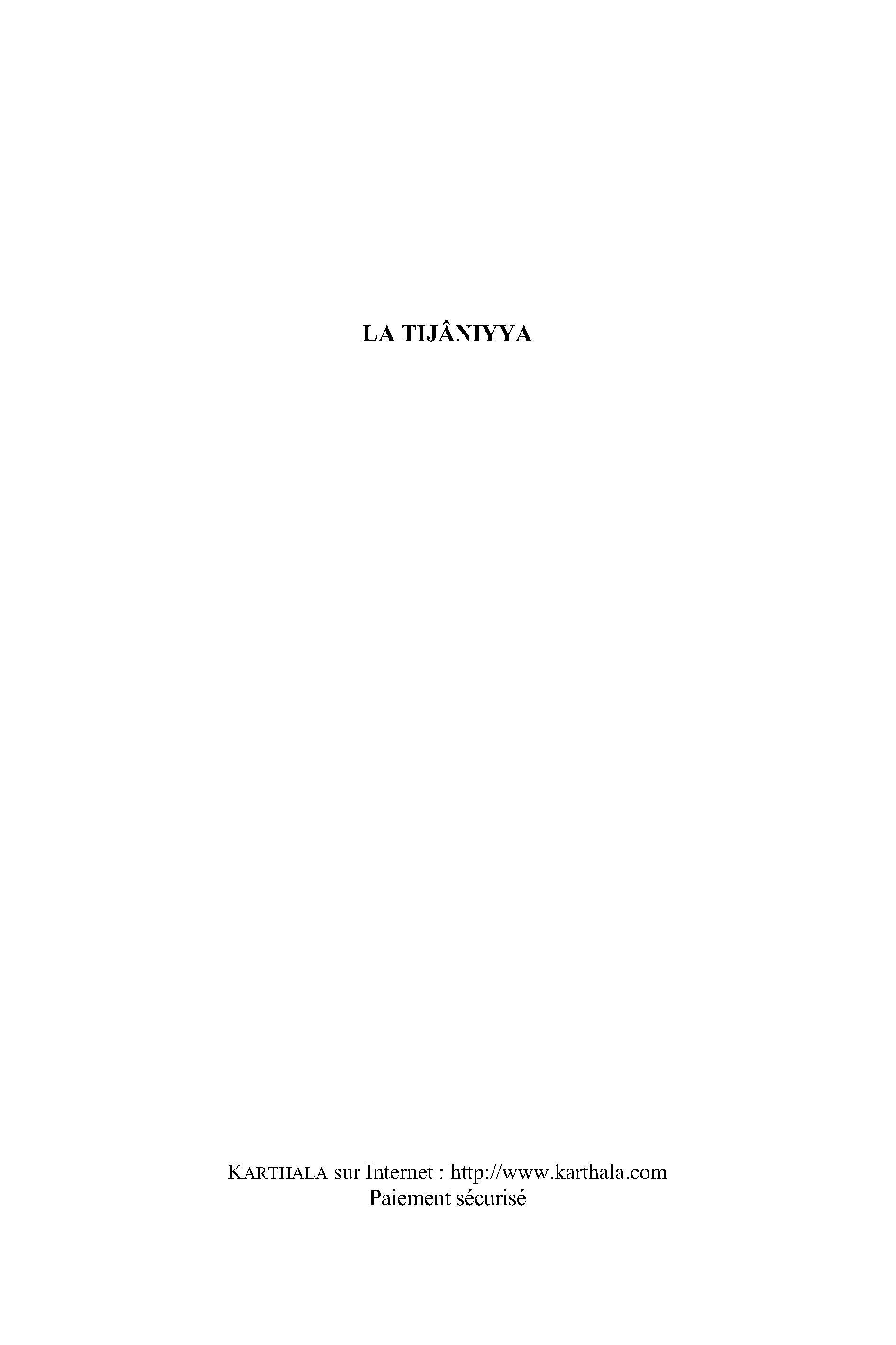 La Tijâniyya - une confrérie musulmane à la conquête de l'Afrique