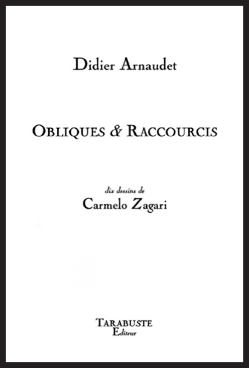 OBLIQUES & RACCOURCIS - Didier Arnaudet