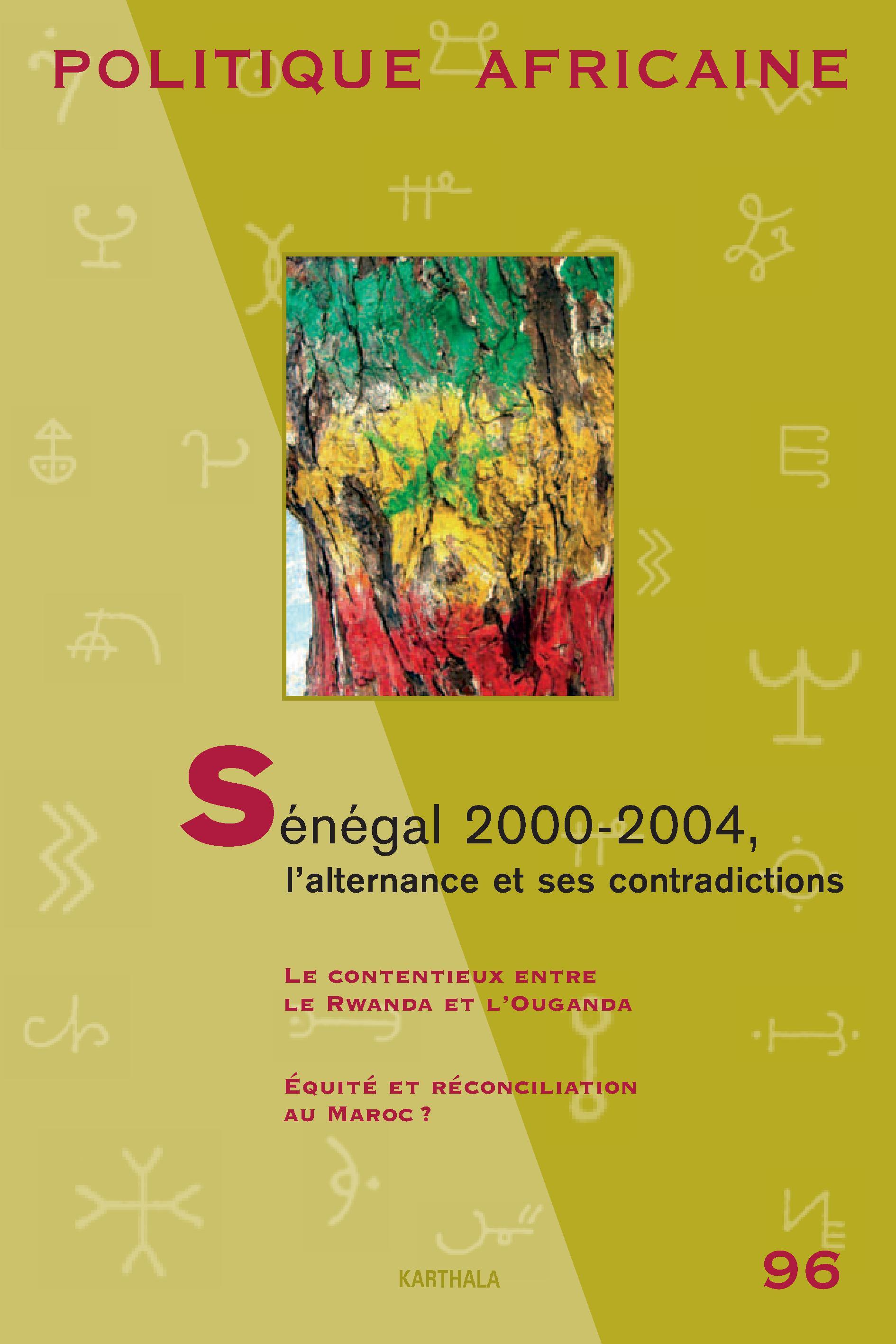 POLITIQUE AFRICAINE N-096-SENEGAL 2000-2004