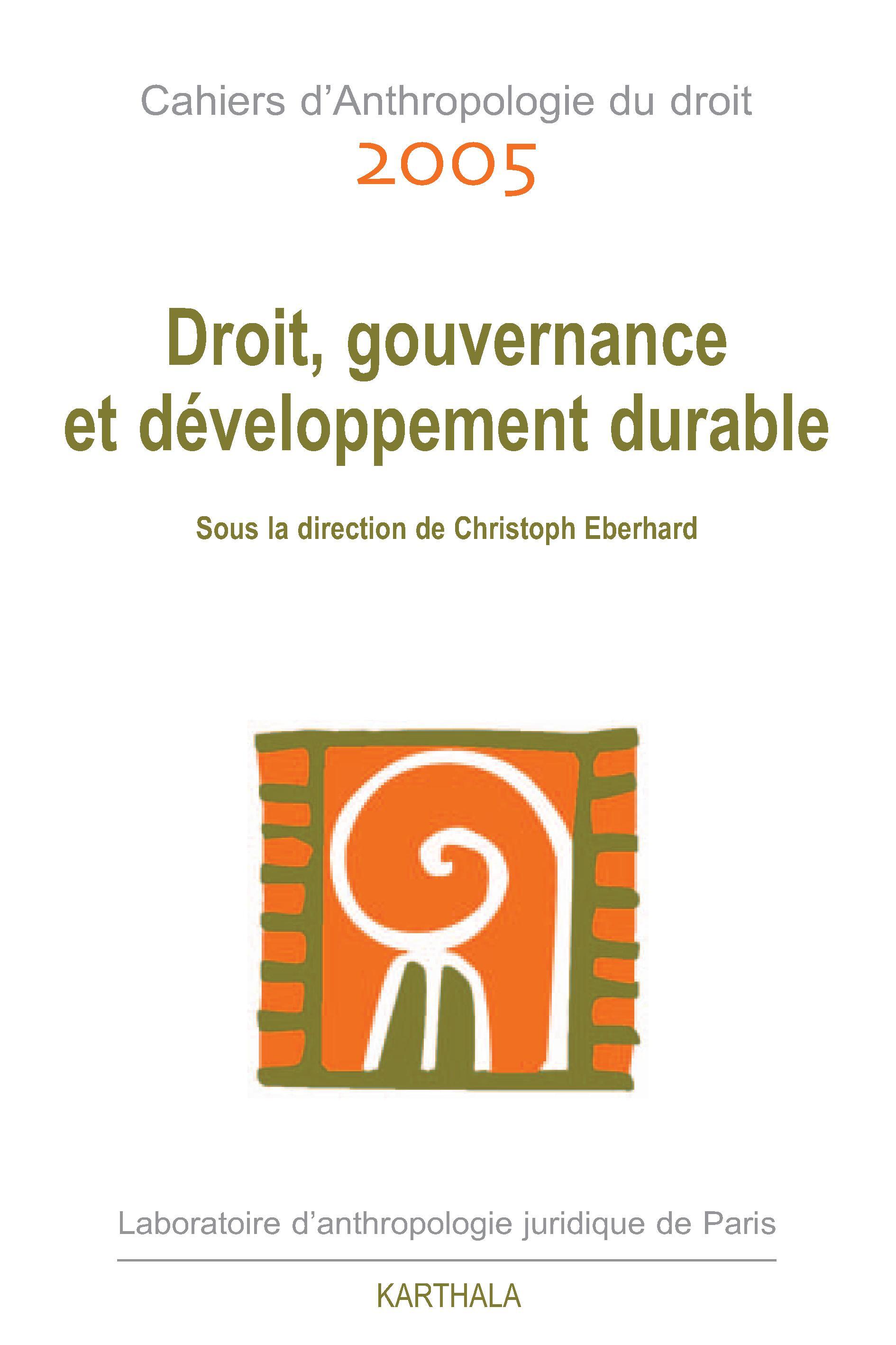 DROIT, GOUVERNANCE ET DEVELOPPEMENT DURABLE