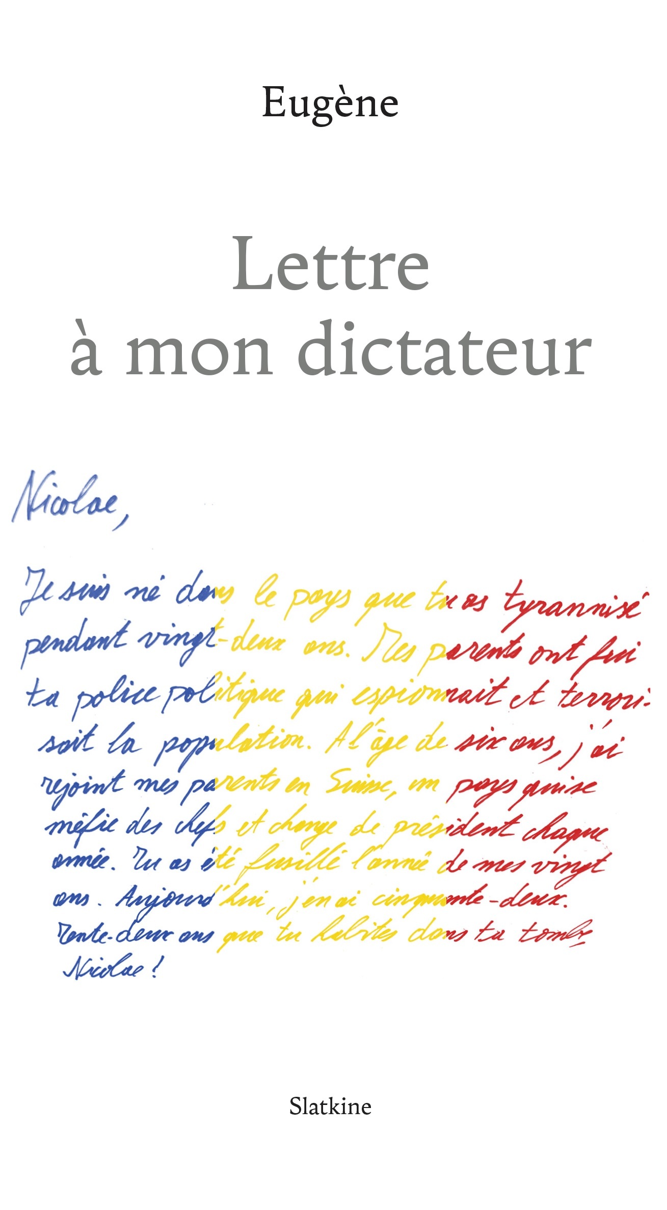 LETTRE A MON DICTATEUR