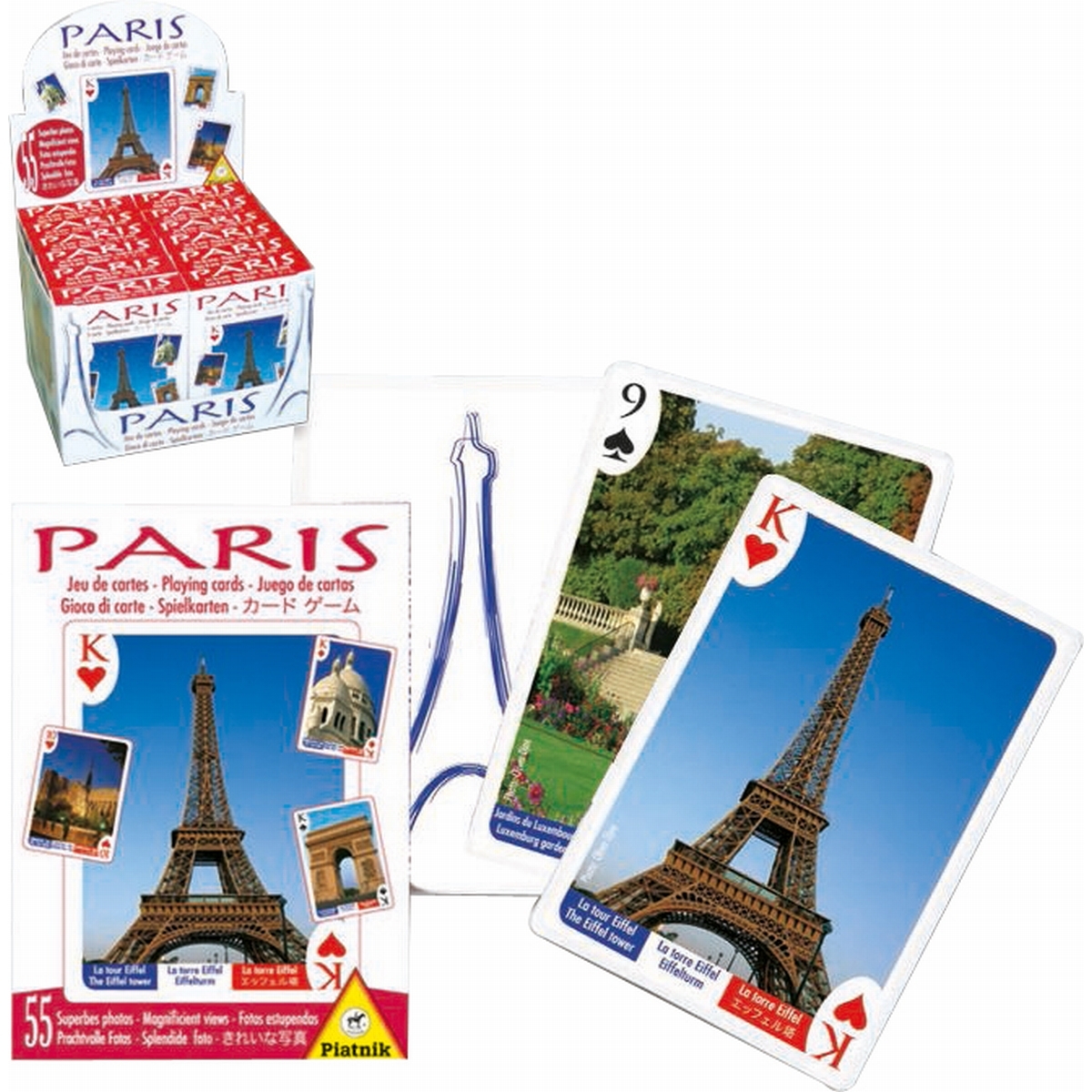 Jeu de 55 cartes Paris