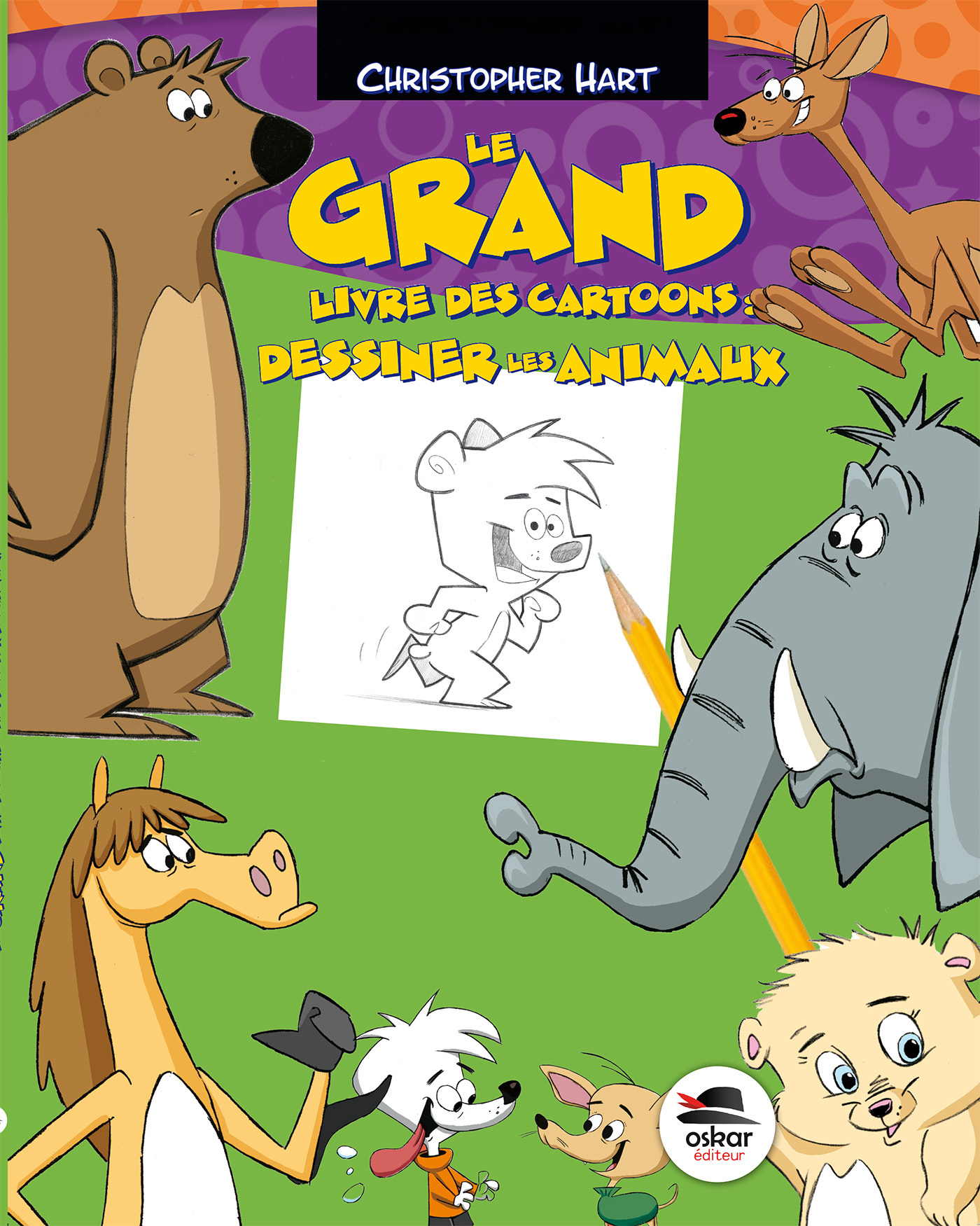 LE GD LIVRE CARTOONS - DESSINER ANIMAUX