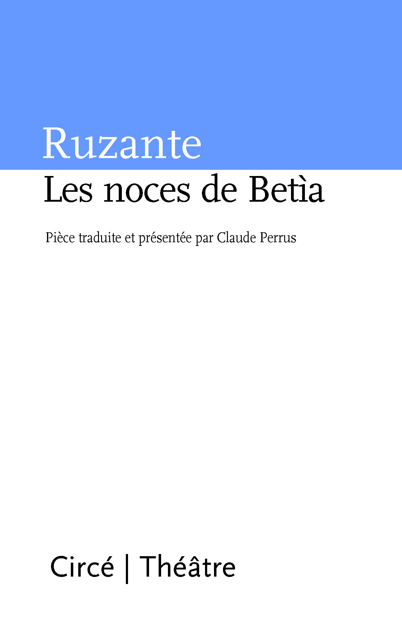 LES NOCES DE BETIA