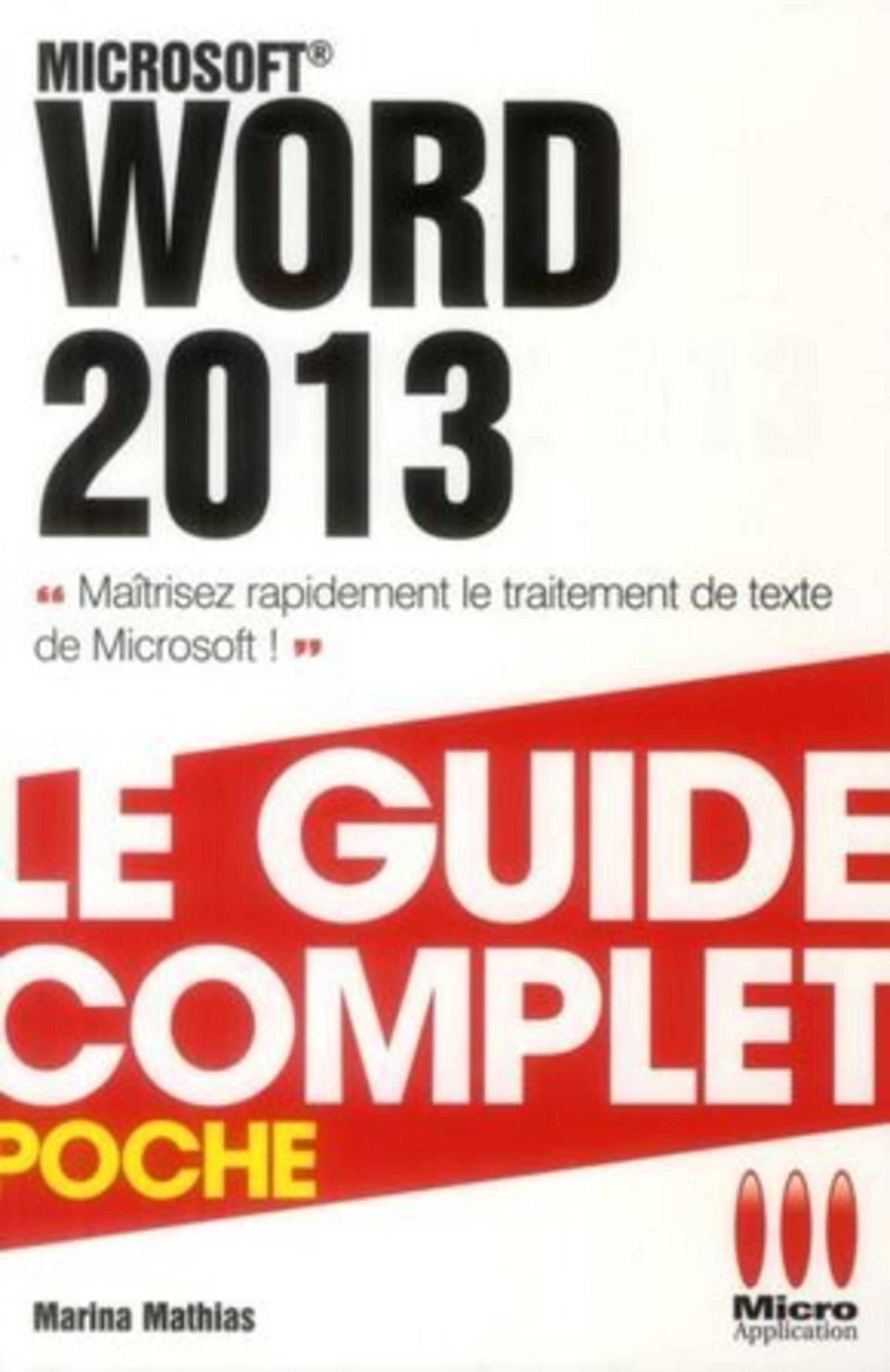 COMPLET POCHE WORD 2013