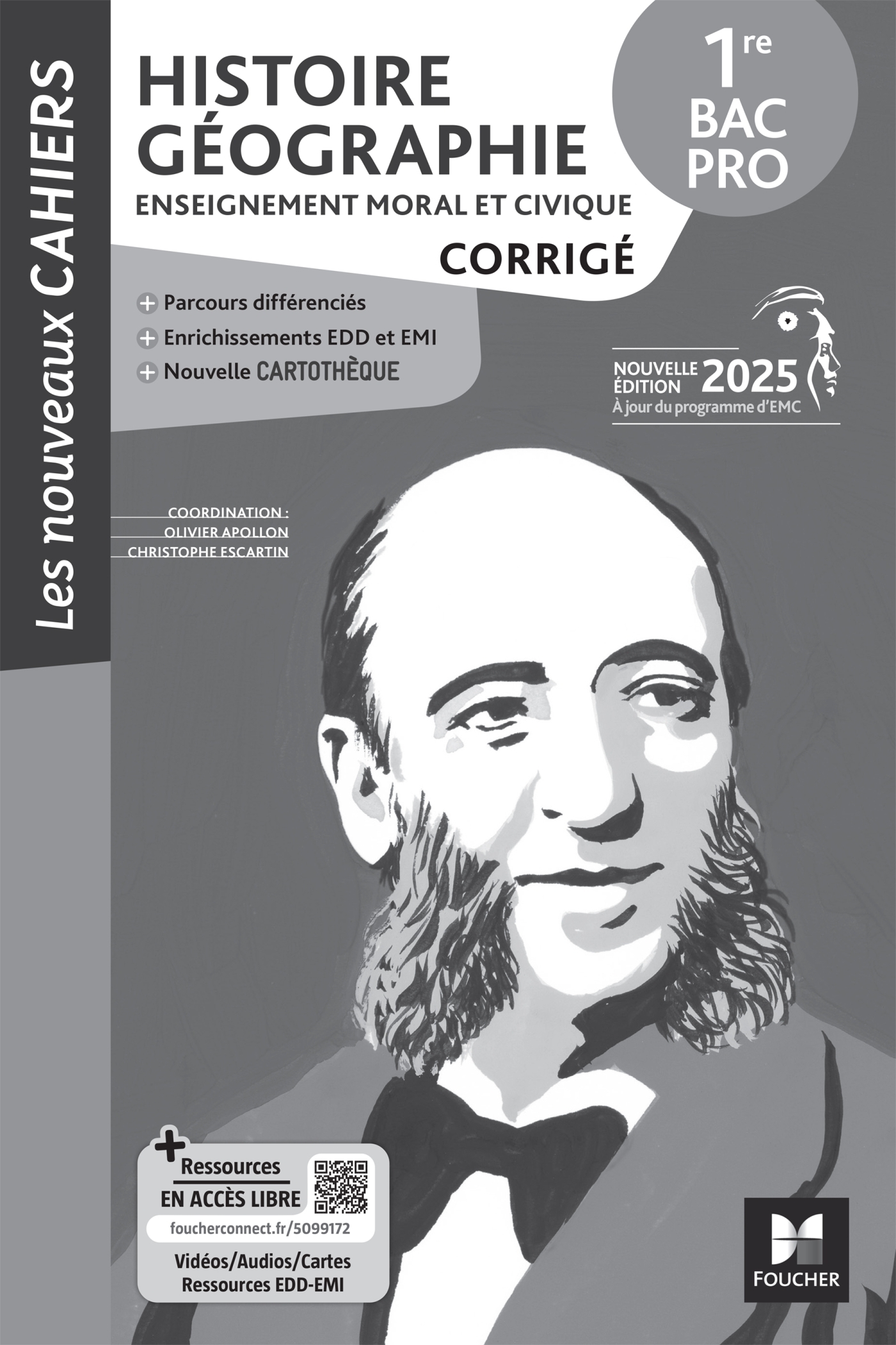 Les Nouveaux Cahiers - Histoire-Géographie EMC 1re Bac Pro - Éd. 2025 - Corrigé