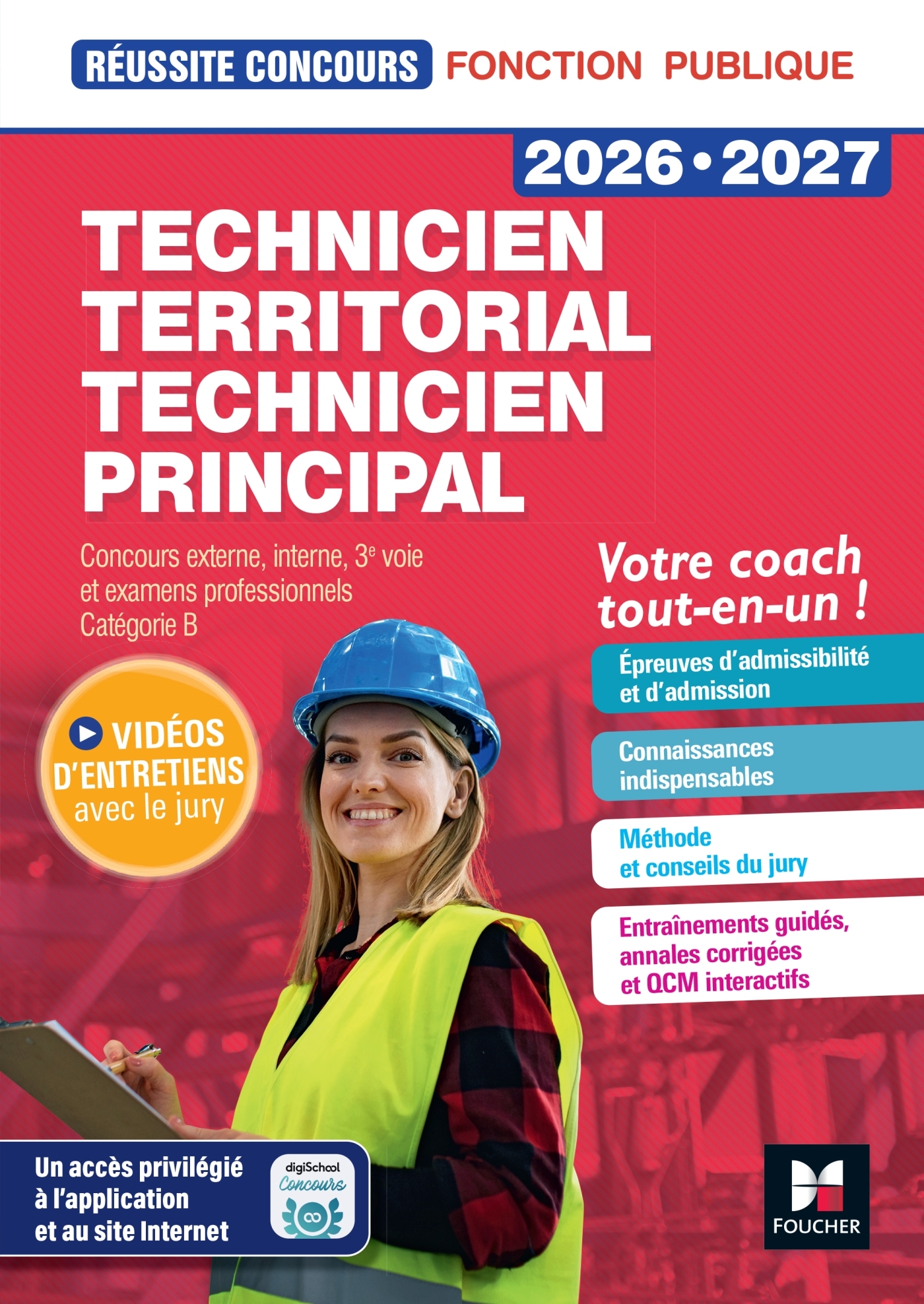 Réussite Concours - Technicien territorial/principal - Préparation complète 2026-2027