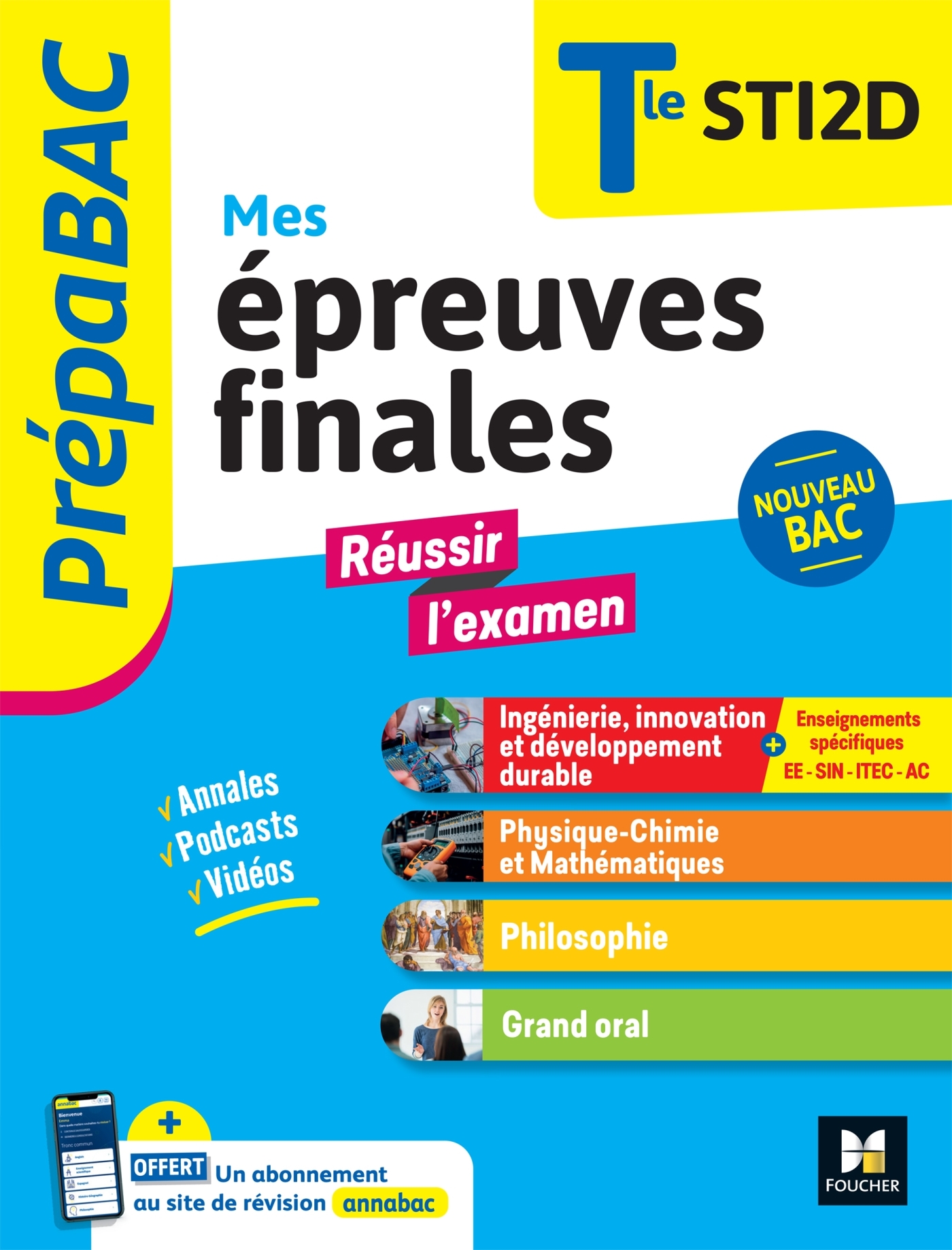 Prépabac Terminale STI2D - Mes épreuves finales - fiches et annales
