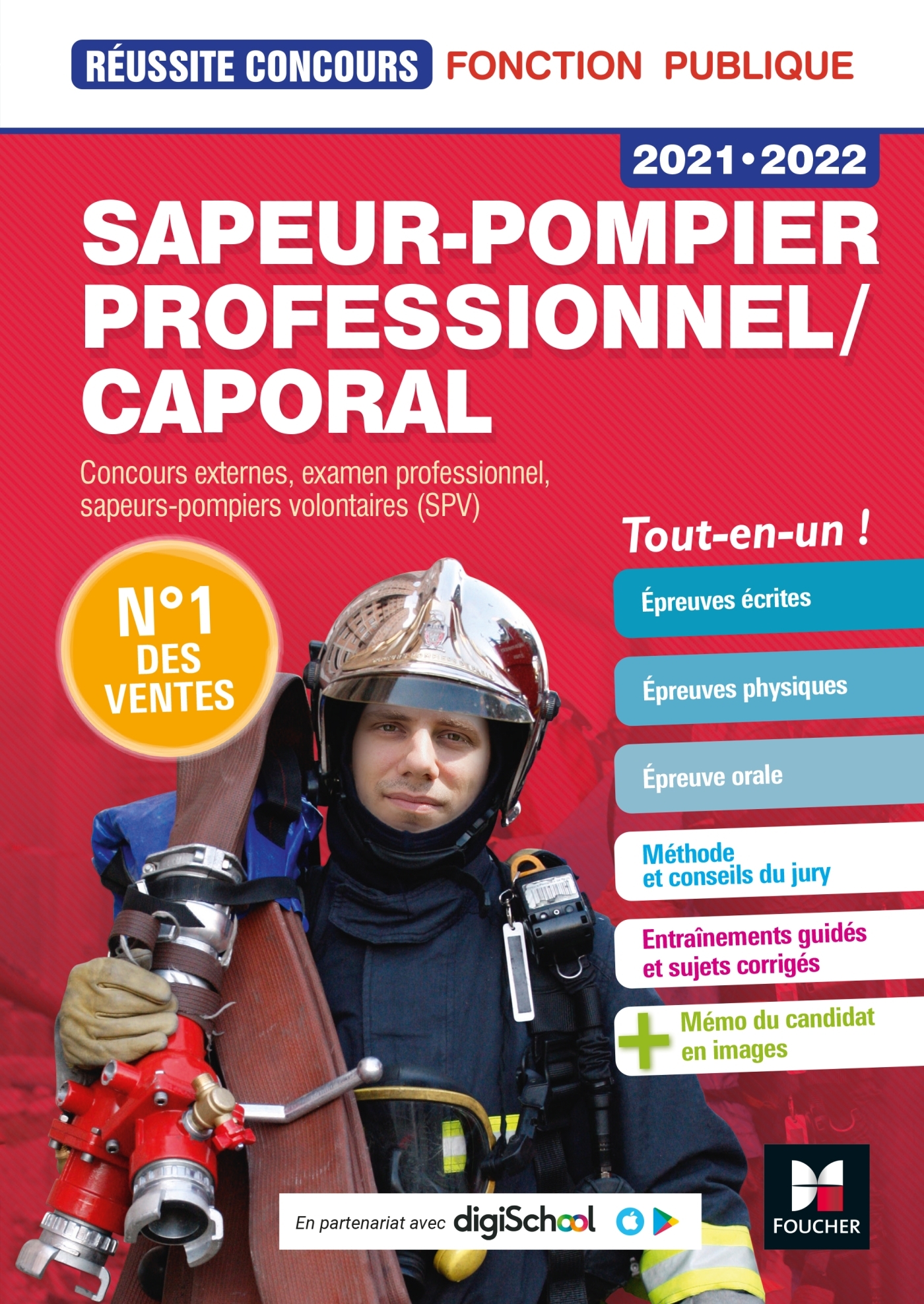 Réussite Concours Sapeur-pompier professionnel/caporal - 2021-2022