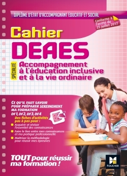 Cahier - DEAES - Accompagnement à l'éducation inclusive et à la vie ordinaire