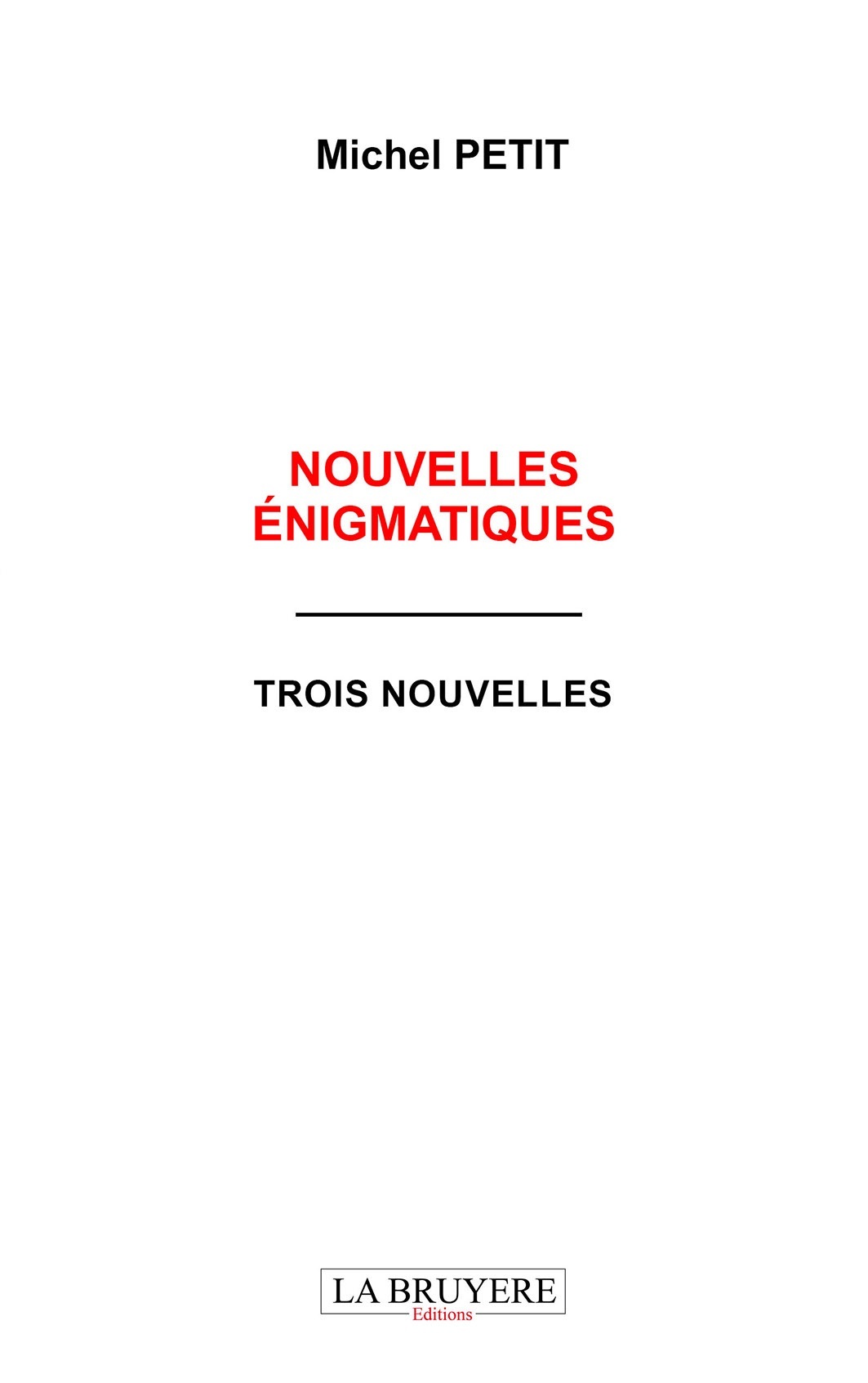 NOUVELLES ENIGMATIQUES