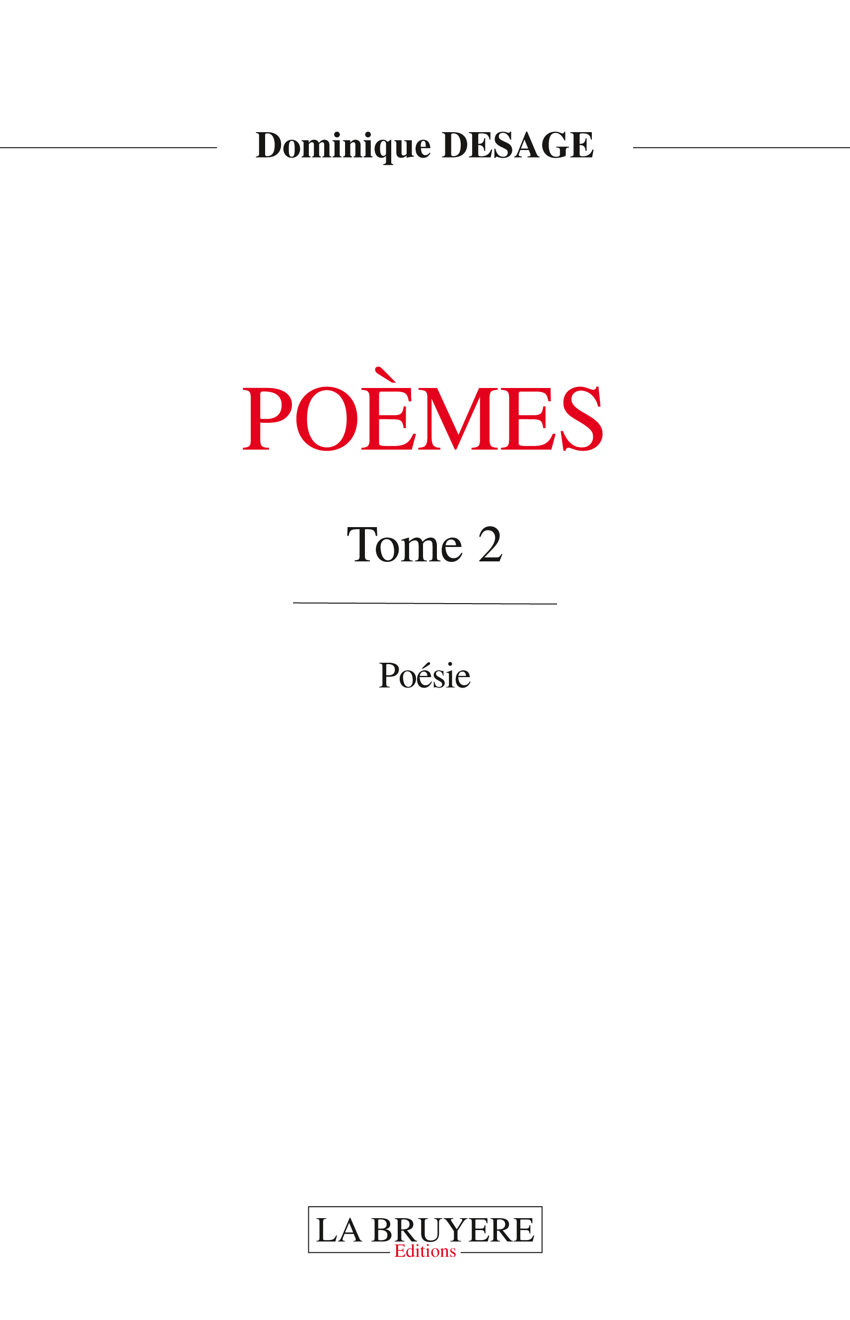 POEMES TOME 2