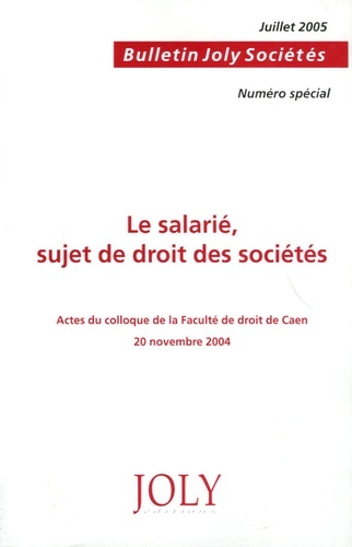 le salarié : sujet de droit des sociétés