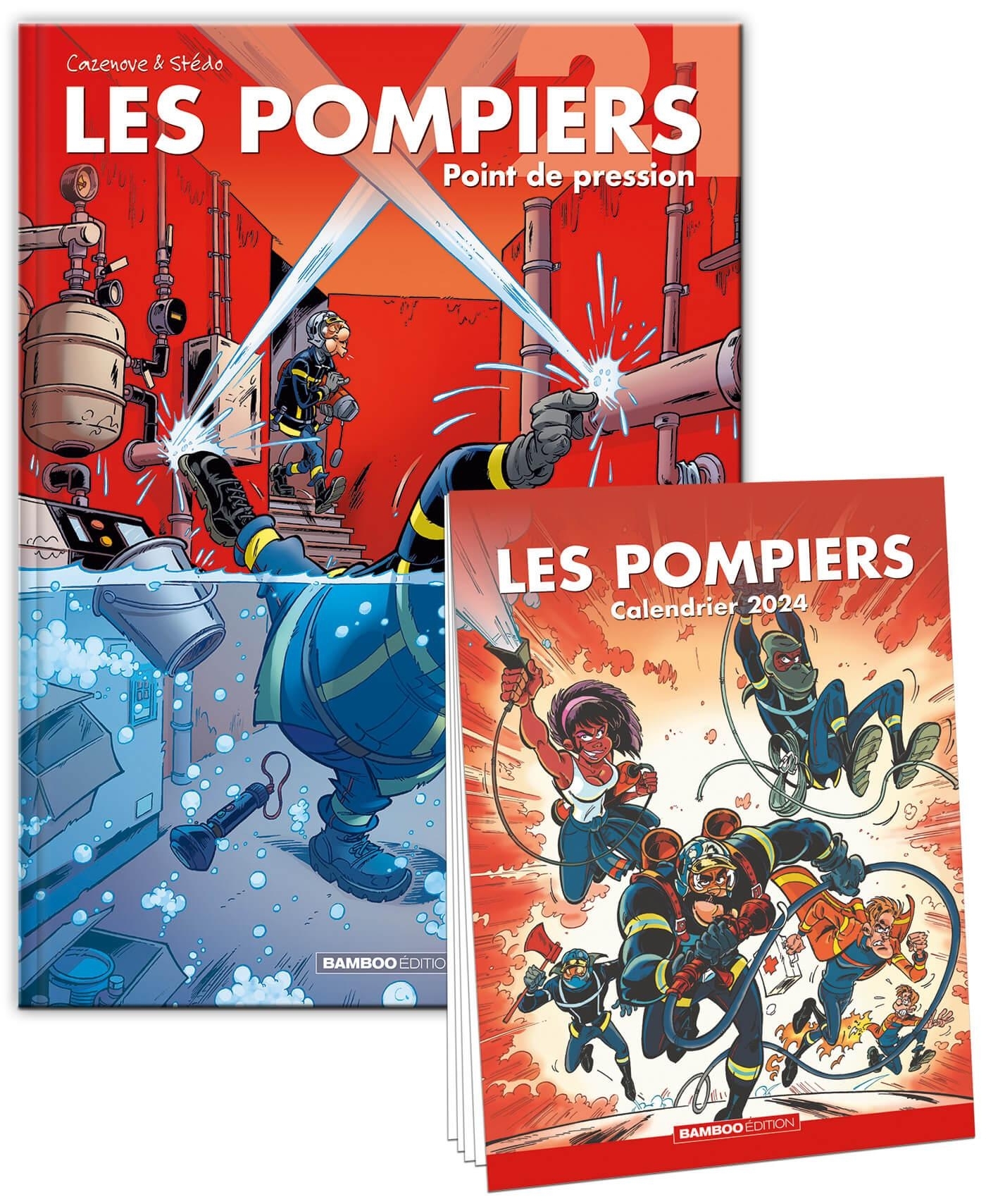 Les Pompiers - tome 21 + calendrier 2024 offert