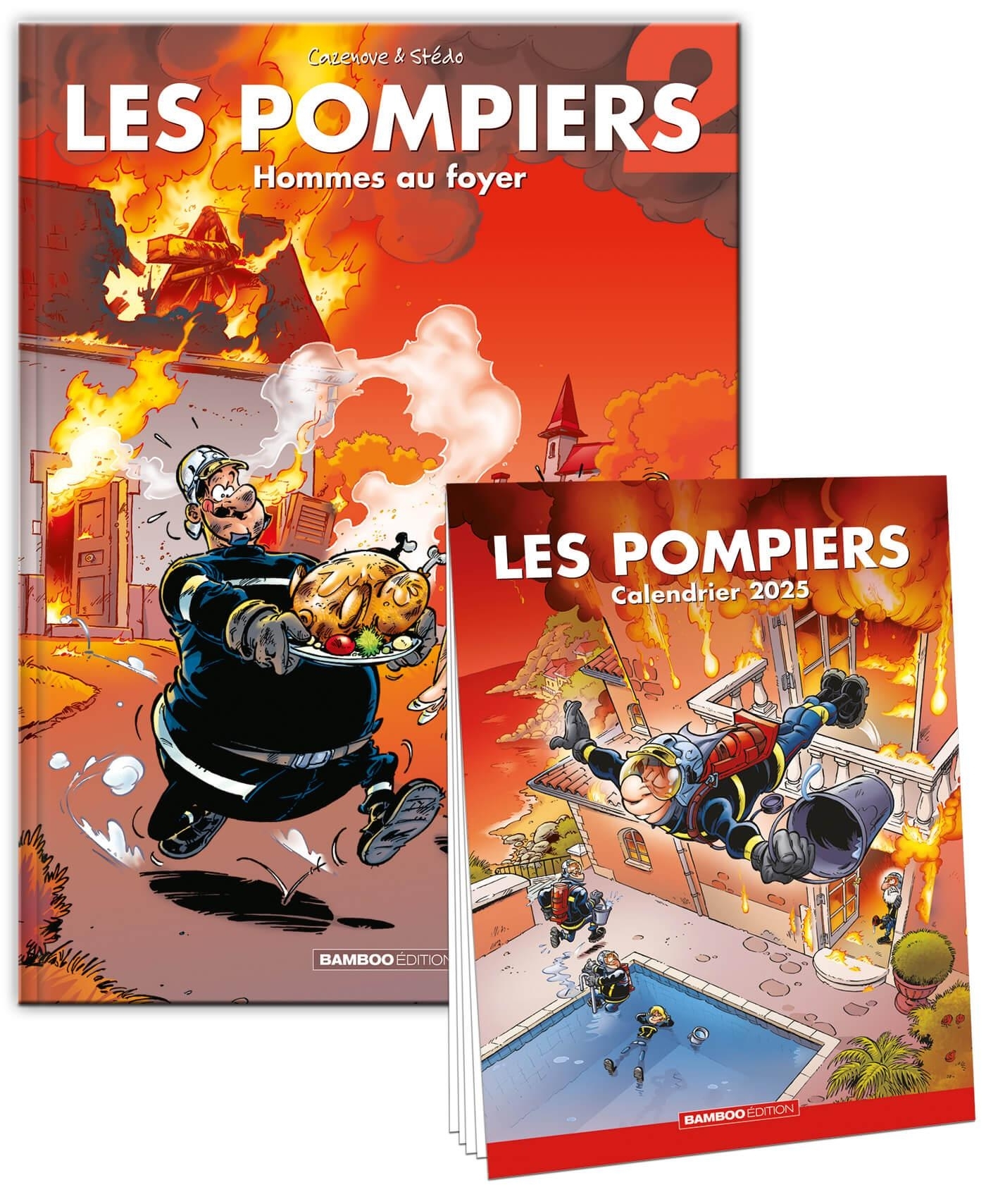 Les Pompiers - tome 02 + calendrier 2025 offert_novembre