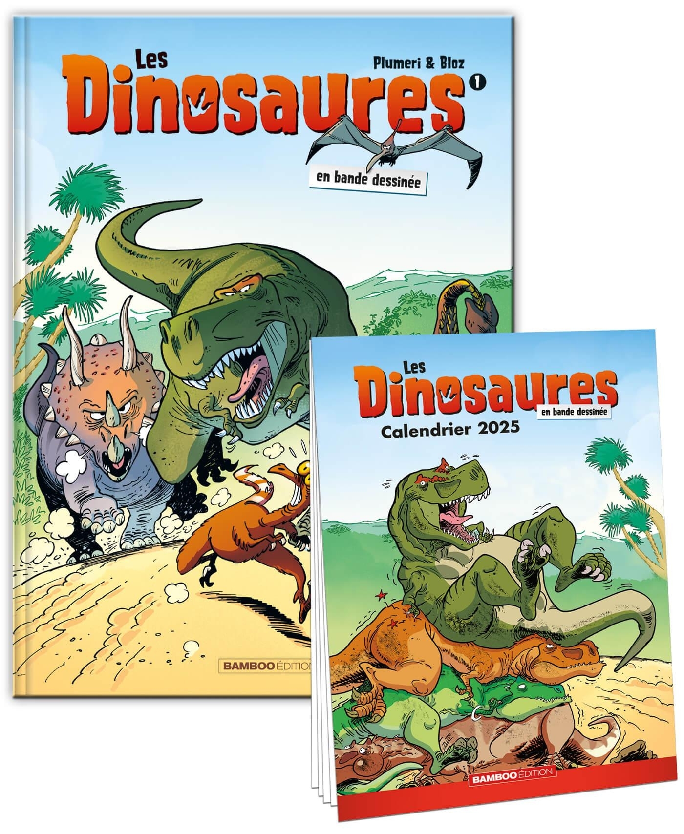 Les Dinosaures en BD - tome 01 + calendrier 2025 offert_novembre