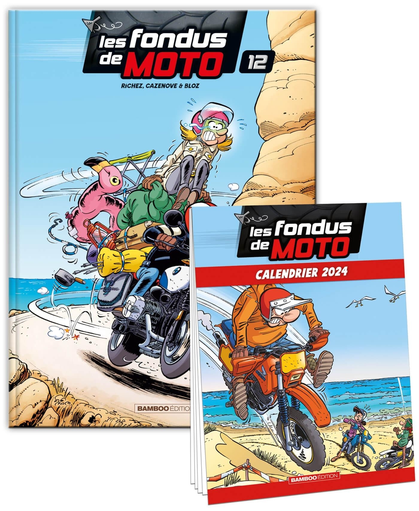 Les Fondus de moto - tome 12 + calendrier 2024 offert