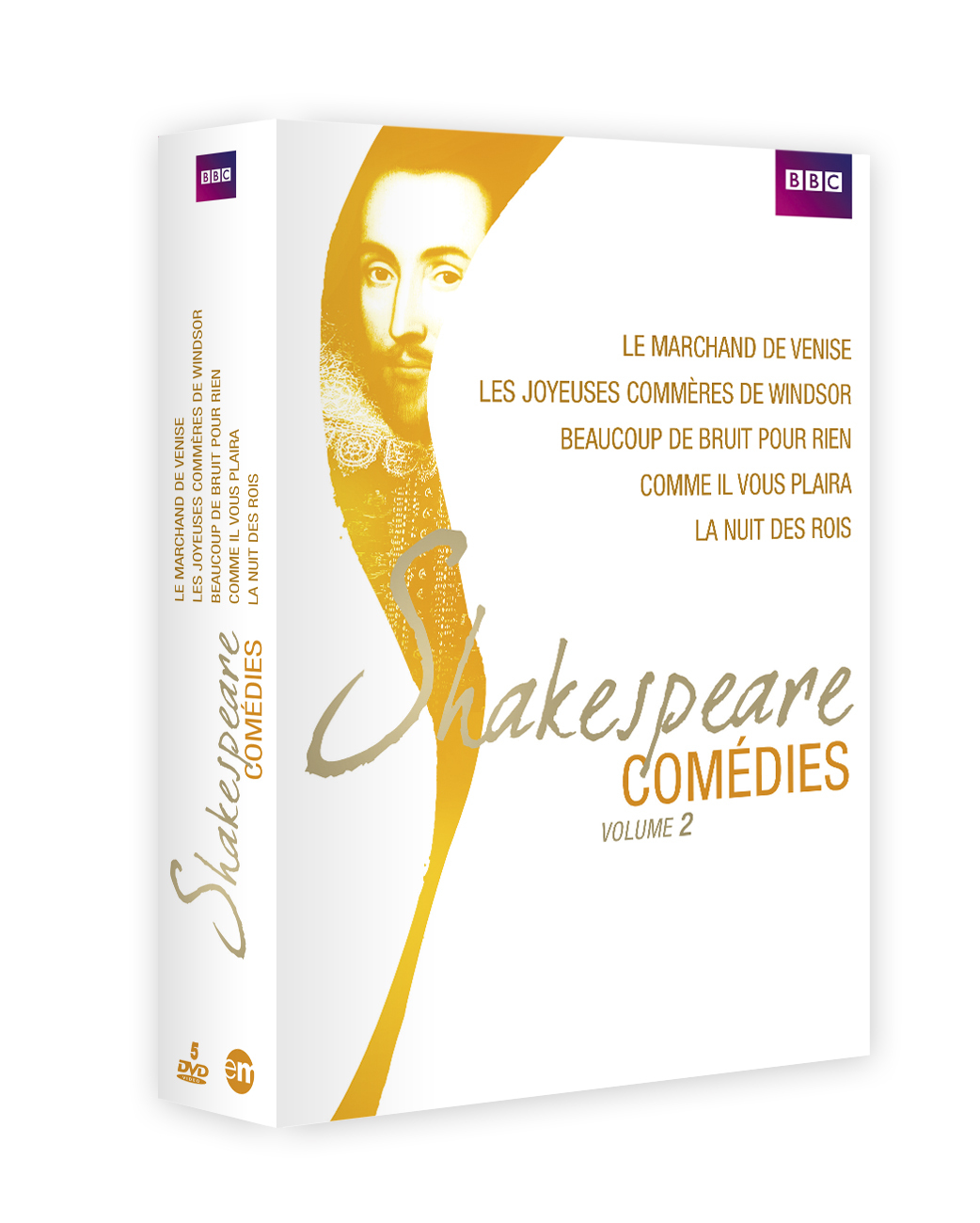 SHAKESPEARE - COMEDIES VOL 2 - 5 DVD