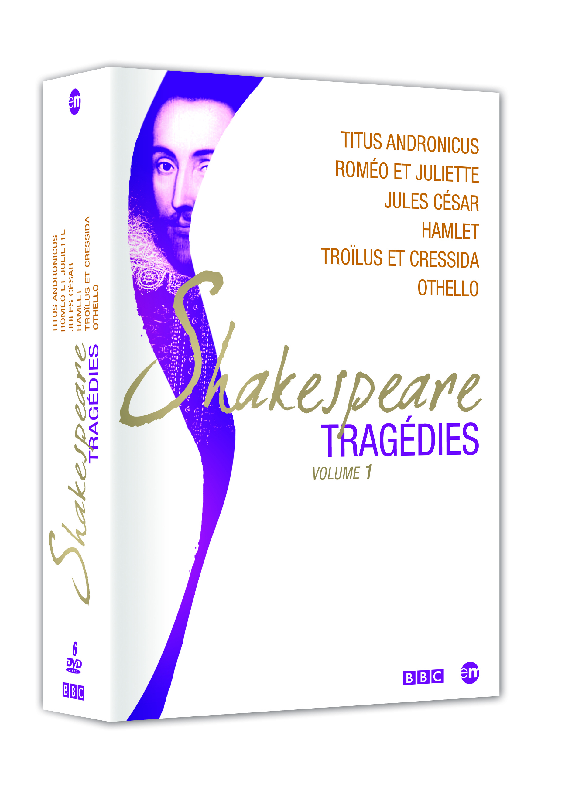 COFFRET SHAKESPEARE TRAGEDIES - 6 DVD