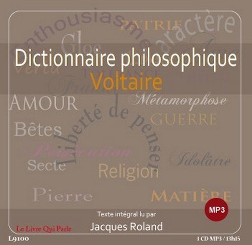 DICTIONNAIRE PHILOSOPHIQUE / 1 CD MP3
