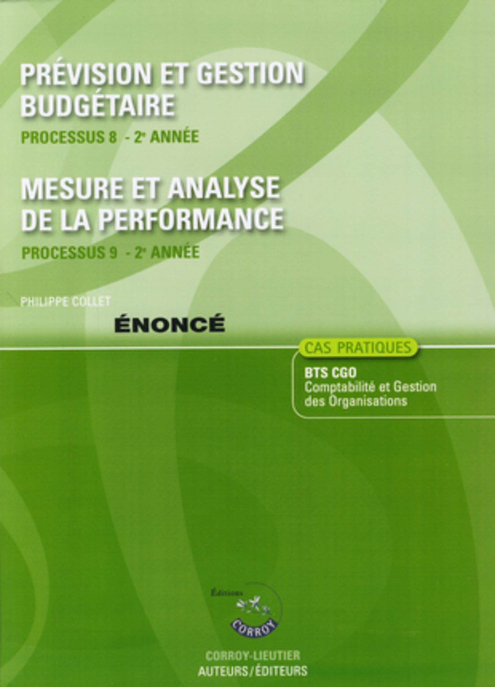 PREVISION ET GESTION BUDGETAIRE - MESURE ET ANALYSE DE LA PERFORMANCE ENONCE - P