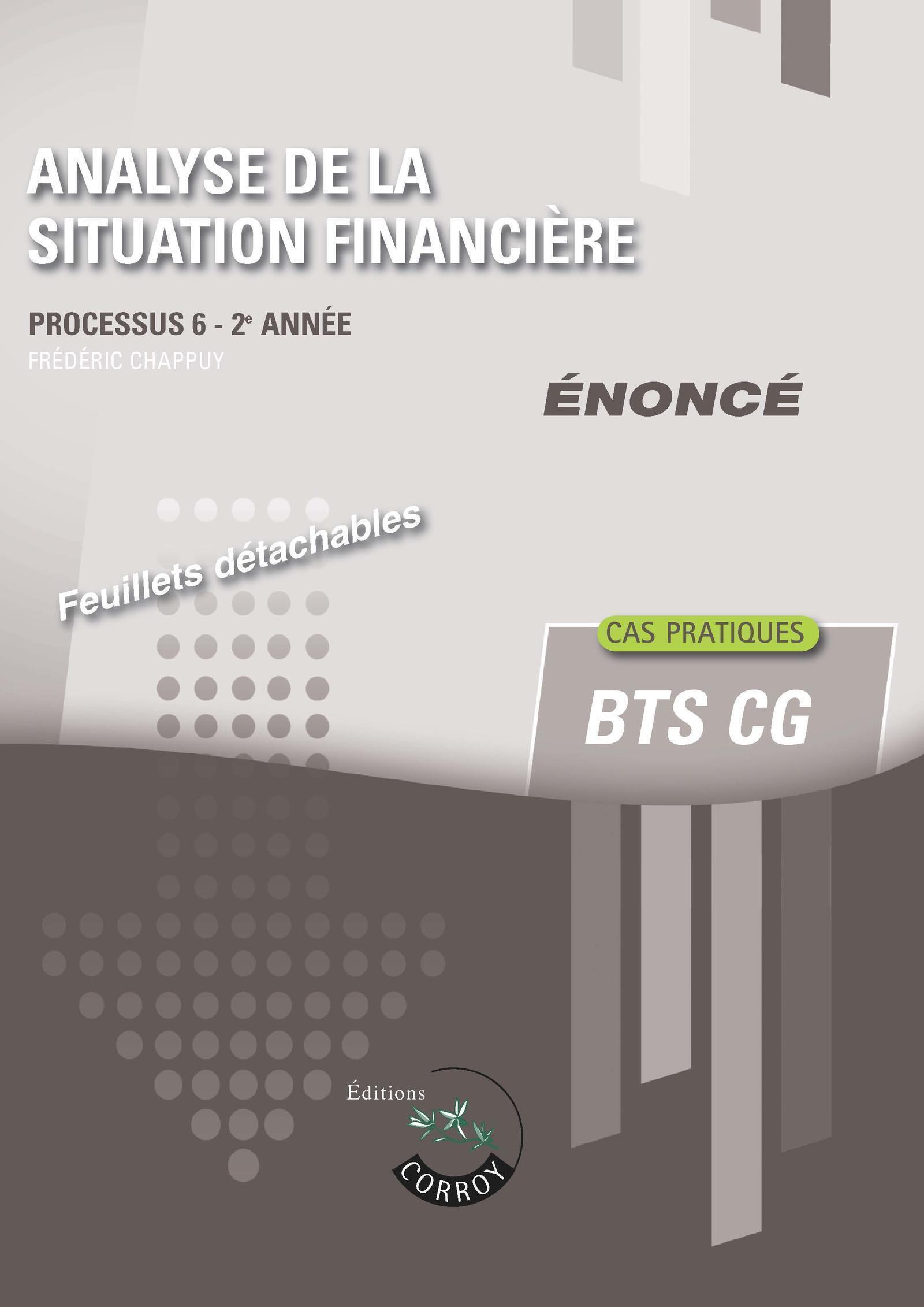 Analyse de la situation financière - Enoncé
