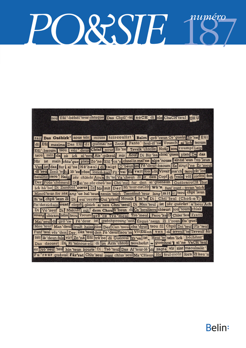 Po&sie n° 187 (2024-1)
