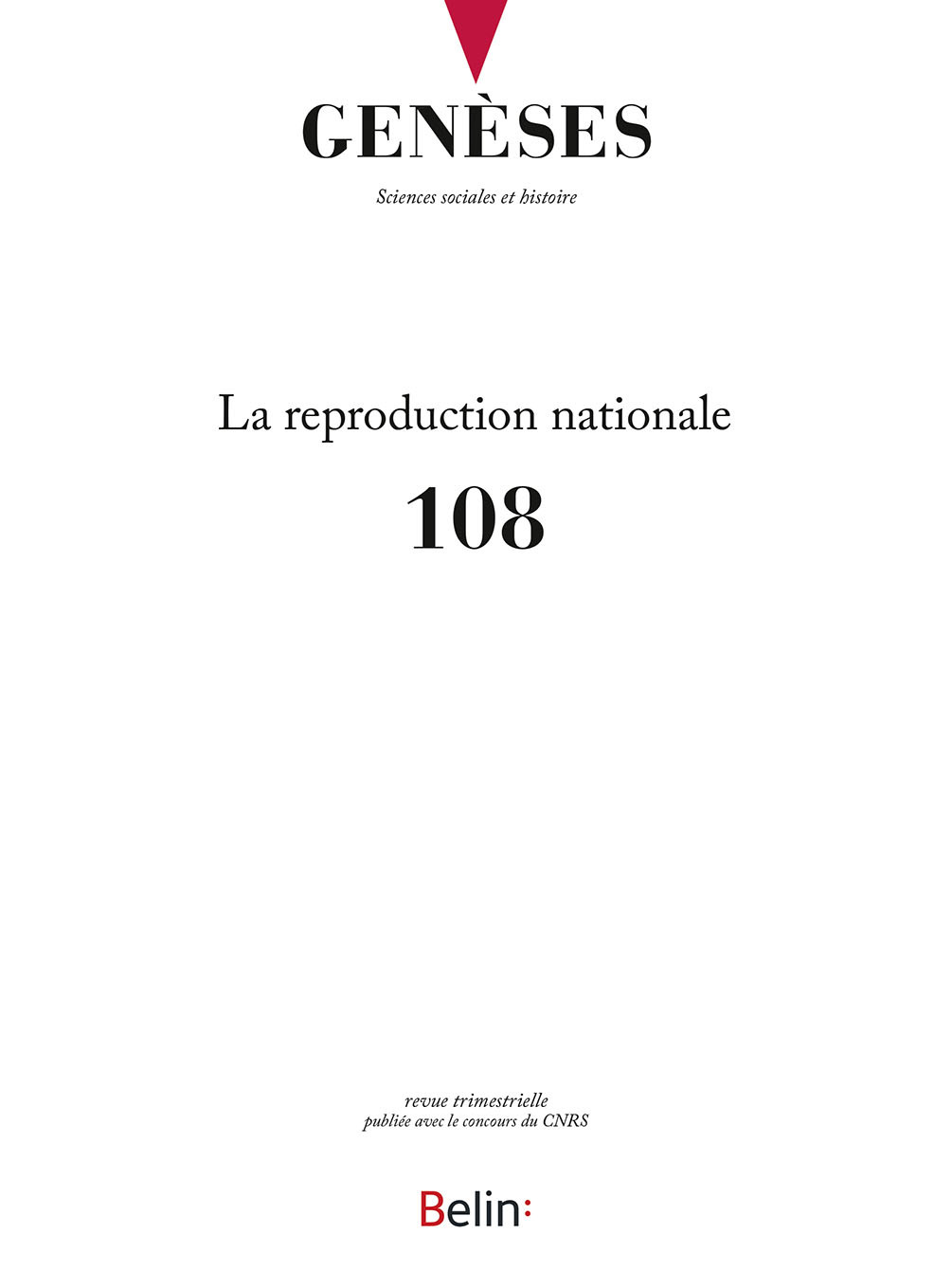 Genèses n°108