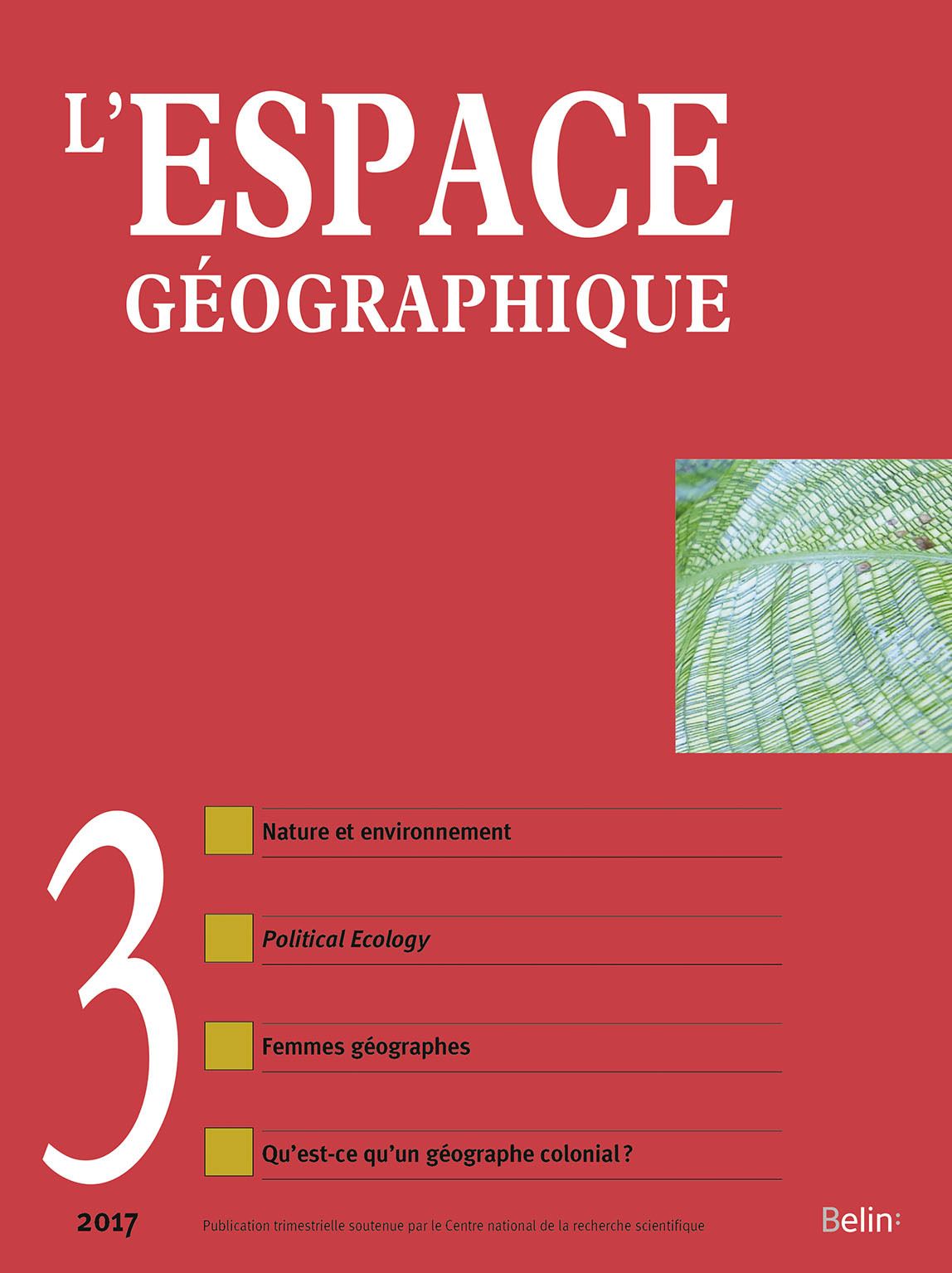 L'Espace géographique 2017-3
