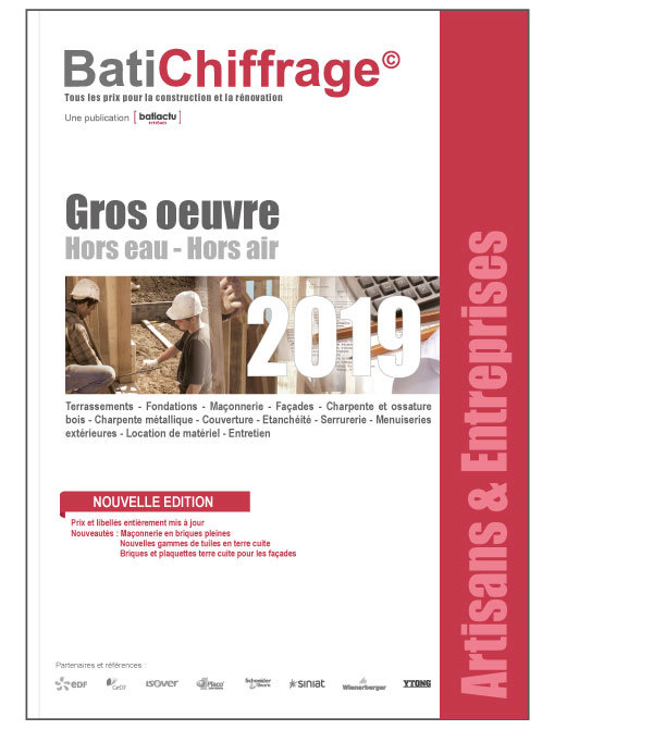 Base de prix BTP - Artisans et Entreprises - Gros oeuvre - Hors eau, hors air