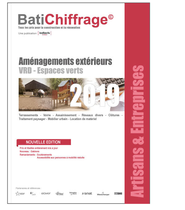 Base de prix BTP - Artisans et Entreprises - Aménagements extérieurs - VRD - Espaces verts