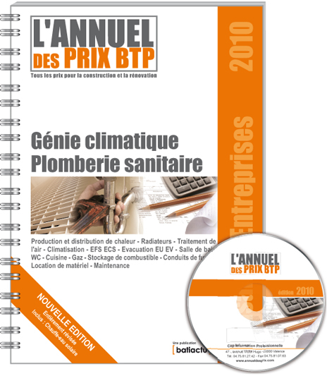 Bordereau de prix BTP - Artisans et Entreprises - Génie climatique - Plomberie - Sanitaire