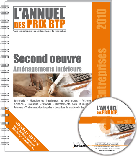 Bordereau de prix BTP - Artisans et Entreprises - Second oeuvre - Aménagements intérieurs