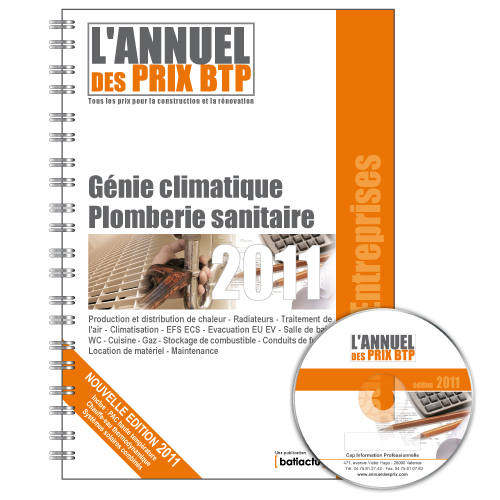 Bordereau de prix BTP - Artisans et Entreprises - Génie climatique - Plomberie - Sanitaire