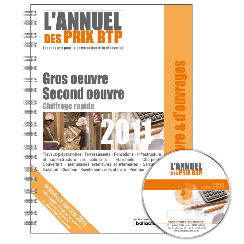 Bordereau de prix BTP - Maîtres d'oeuvre & d'ouvrages - Gros oeuvre - Second oeuvre