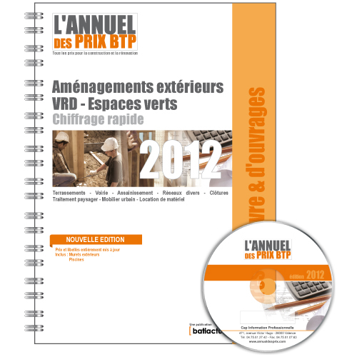 Base de prix BTP - Maîtres d'oeuvre & d'ouvrages - Aménagements extérieurs - VRD-Espaces verts